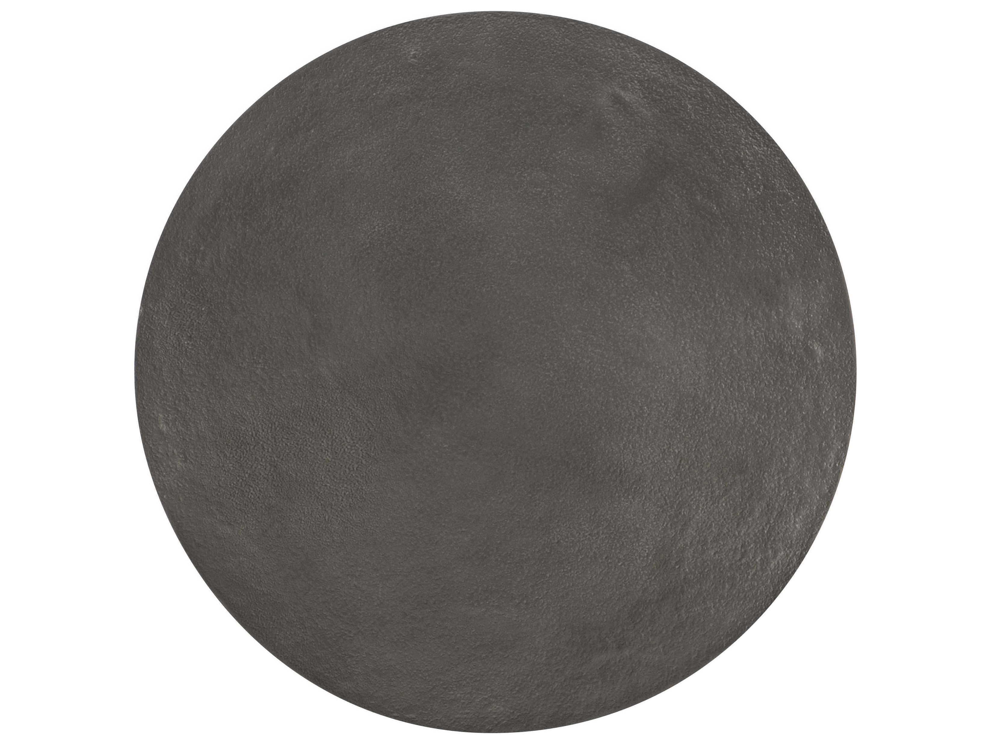 Bernhardt Exteriors Catalan Matte Graphite Round Patio End Table