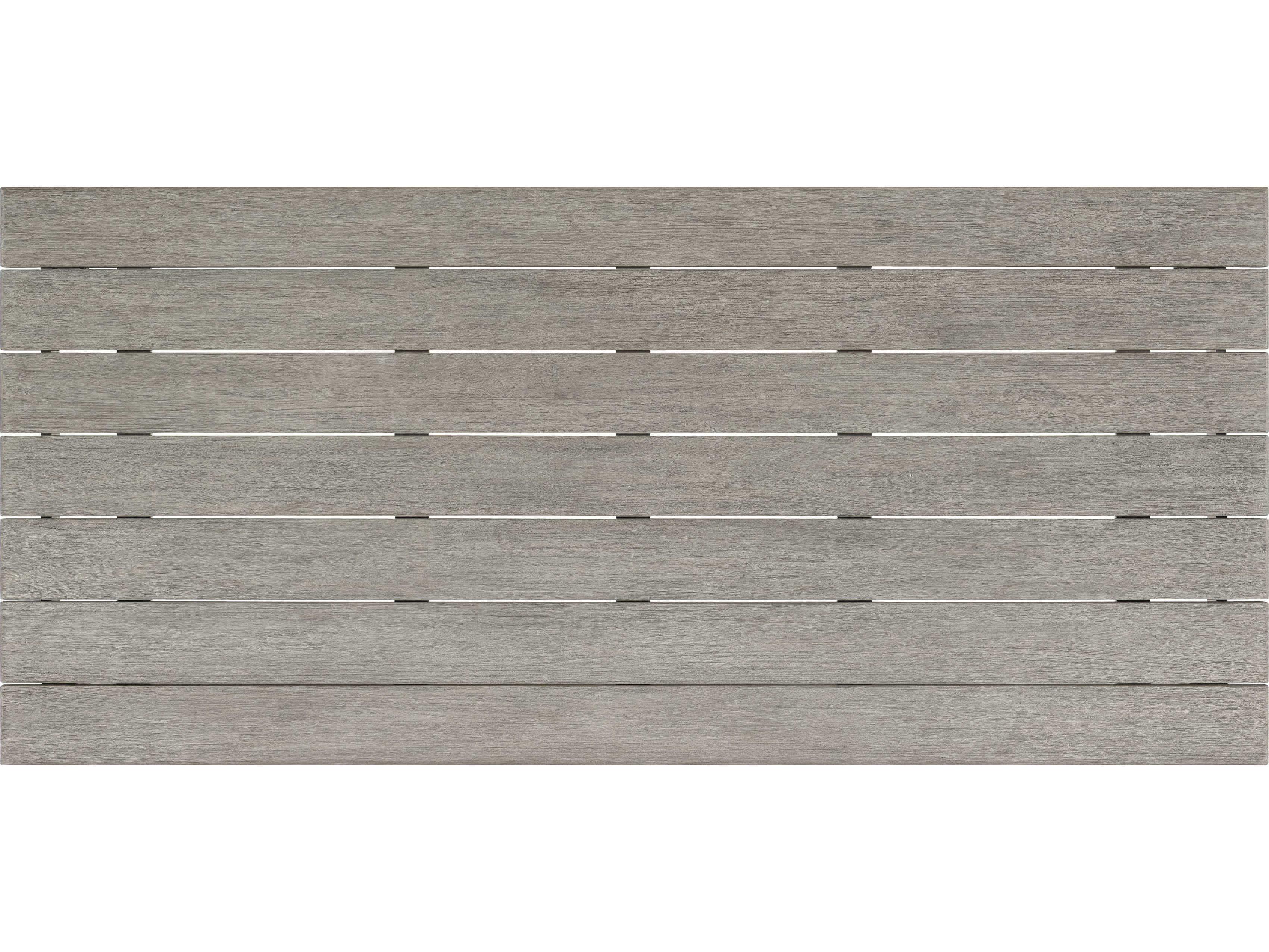 Bernhardt Exteriors Antibes Weathered Teak Rectangular Outdoor Dining Table