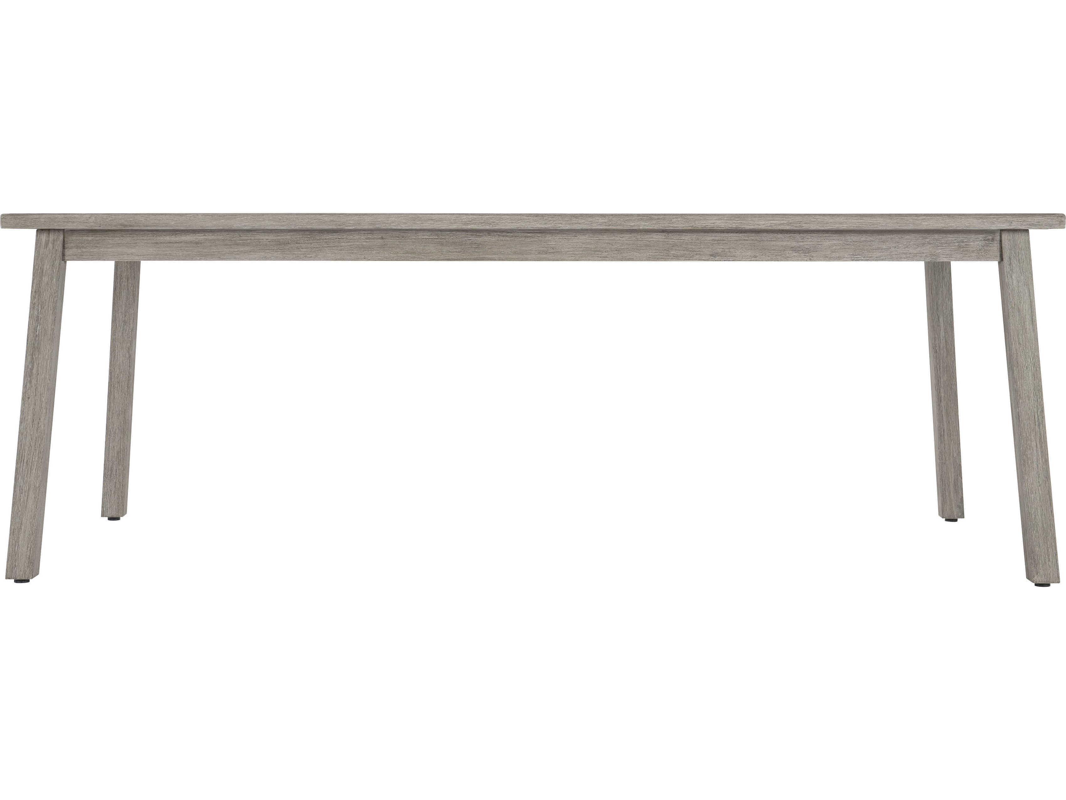 Bernhardt Exteriors Antibes Weathered Teak Rectangular Outdoor Dining Table