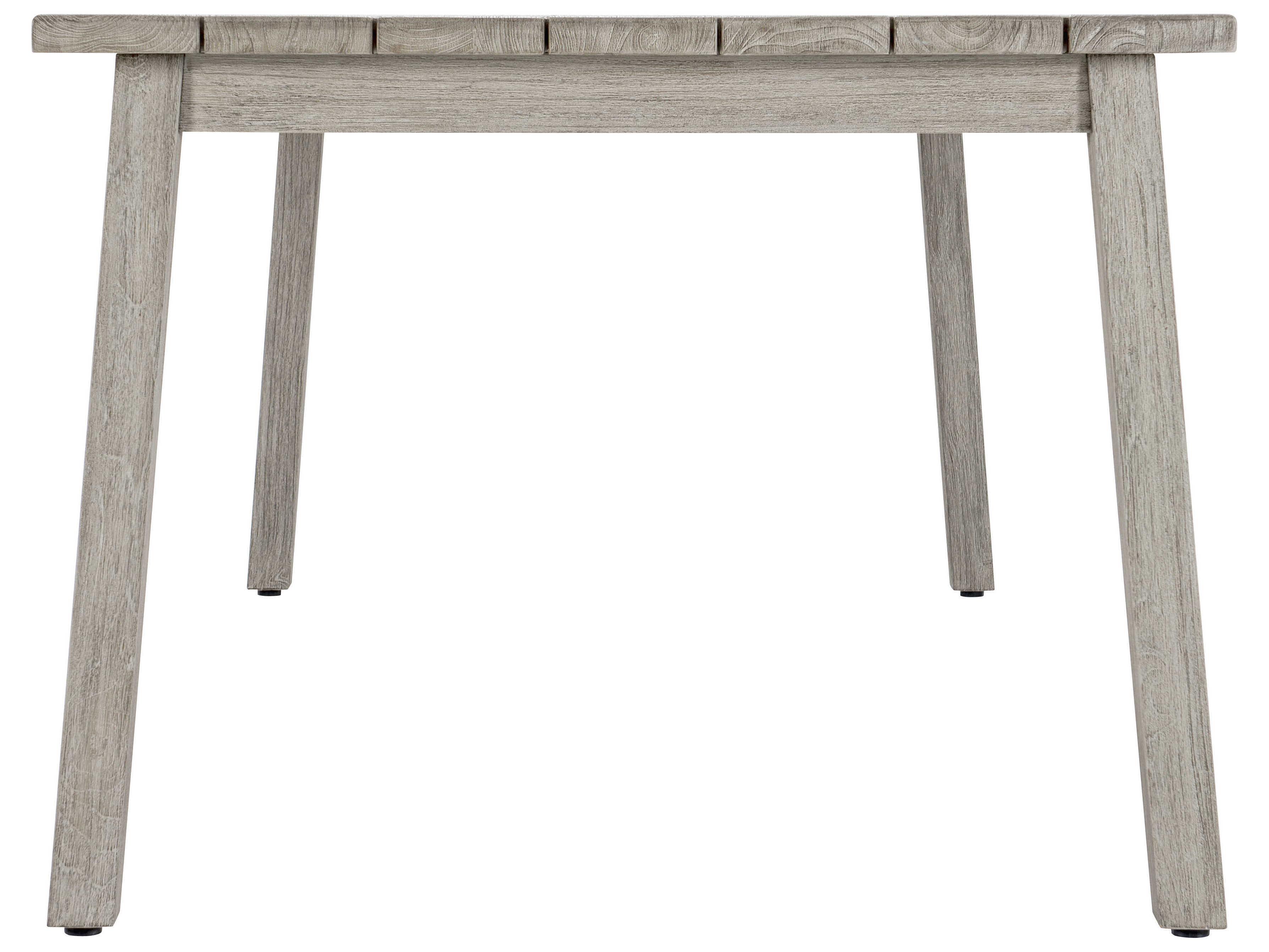 Bernhardt Exteriors Antibes Weathered Teak Rectangular Outdoor Dining Table