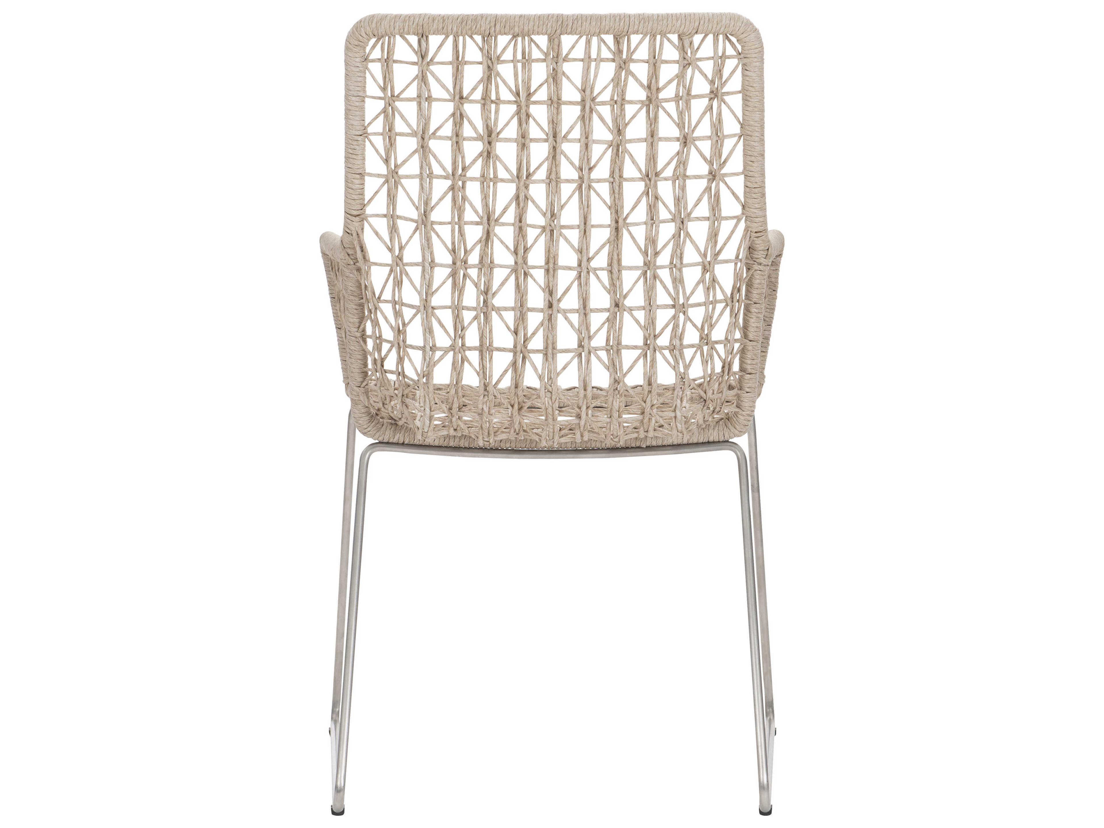 Bernhardt Exteriors Carmel Hazelnut Arm Outdoor Patio Dining Chair