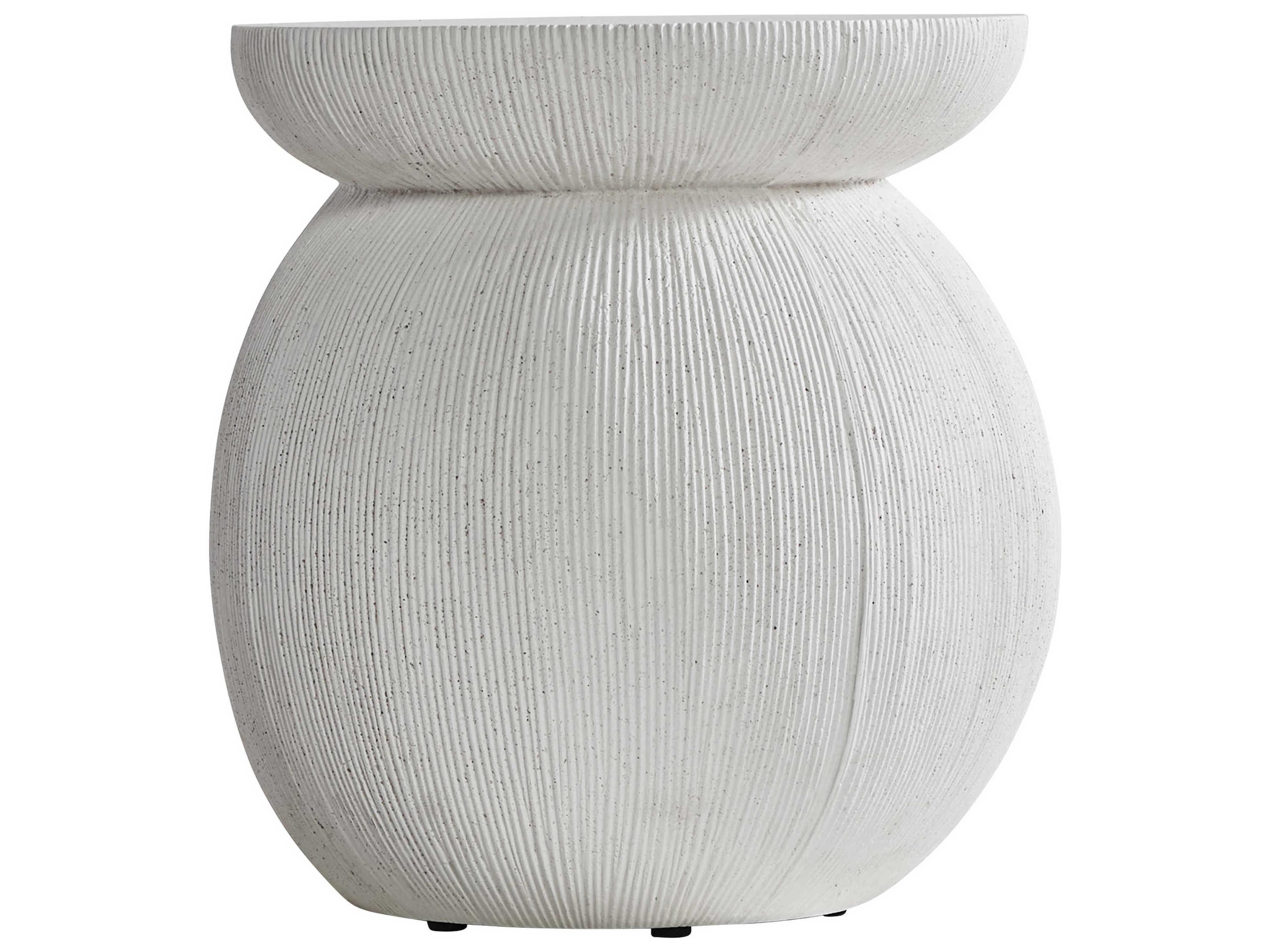 Bernhardt Exteriors Corsica Natural Stone Outdoor Patio End Table