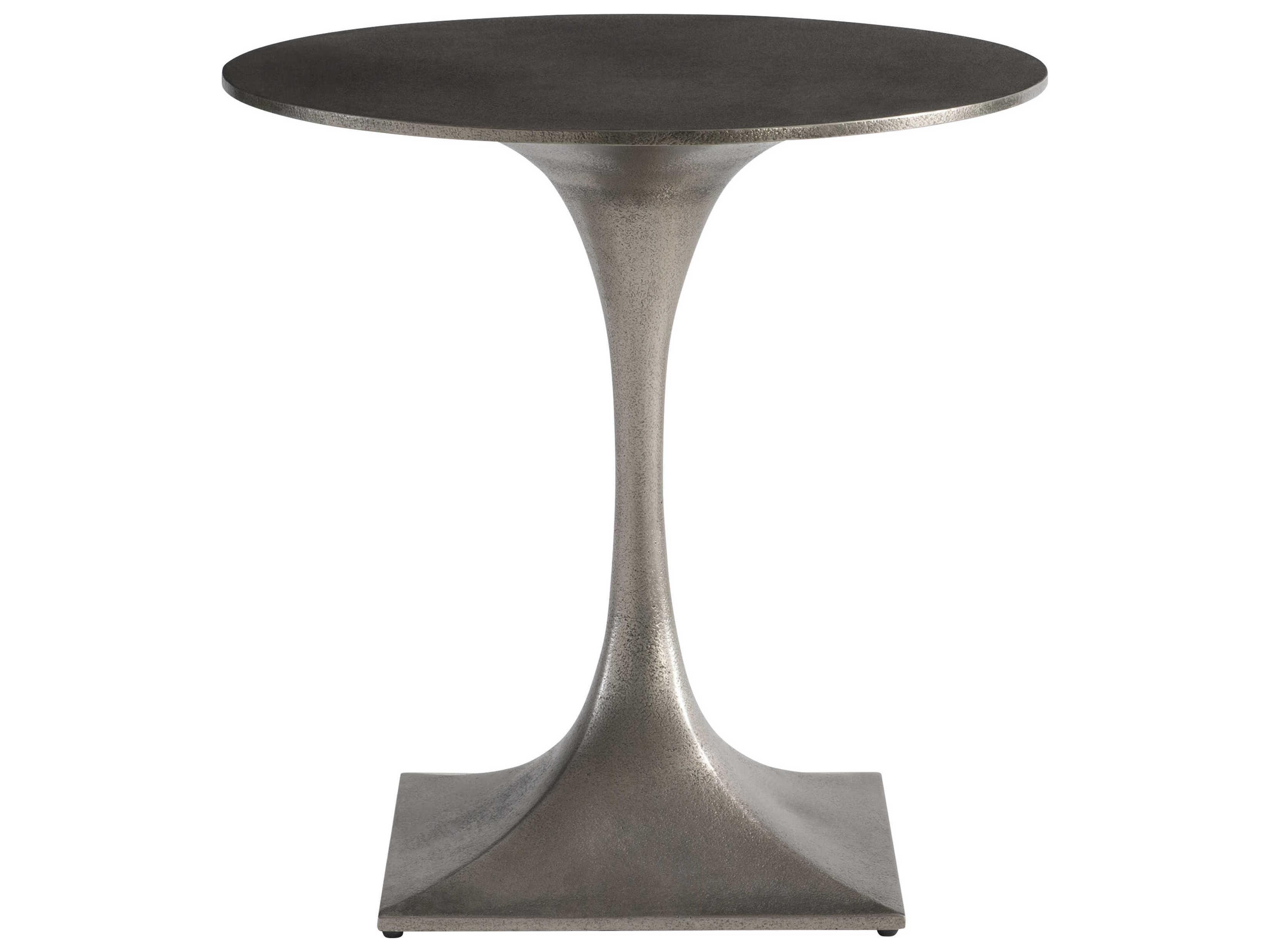 Bernhardt Exteriors Liguria Graphite Round Patio End Table