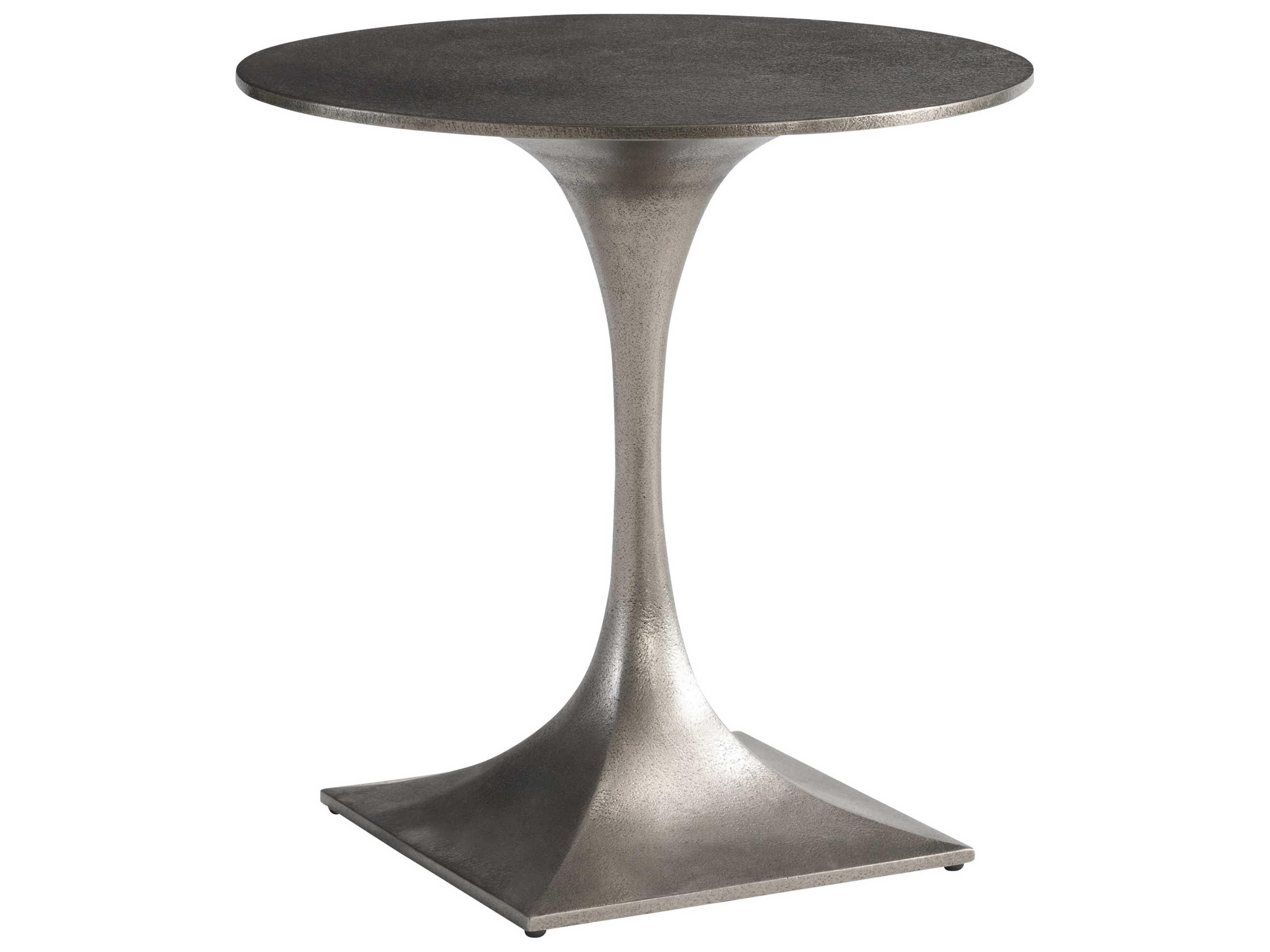Bernhardt Exteriors Liguria Graphite Round Patio End Table