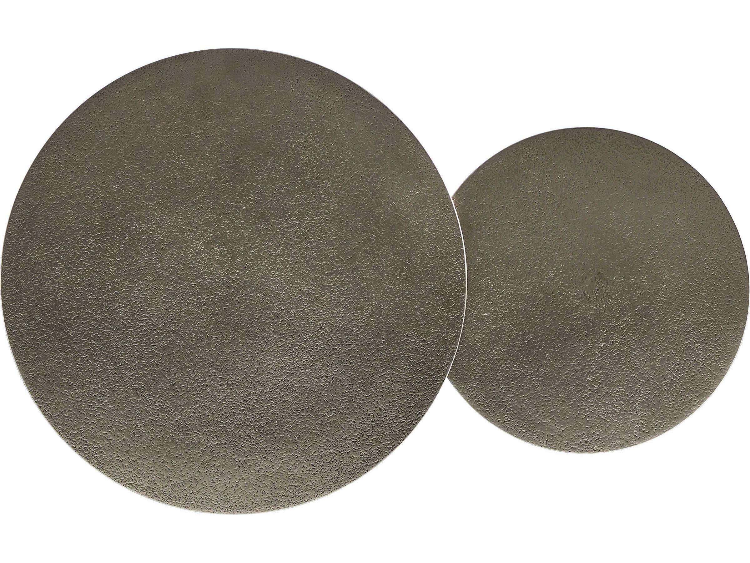 Bernhardt Exteriors Cerchi Graphite Round Outdoor End Table