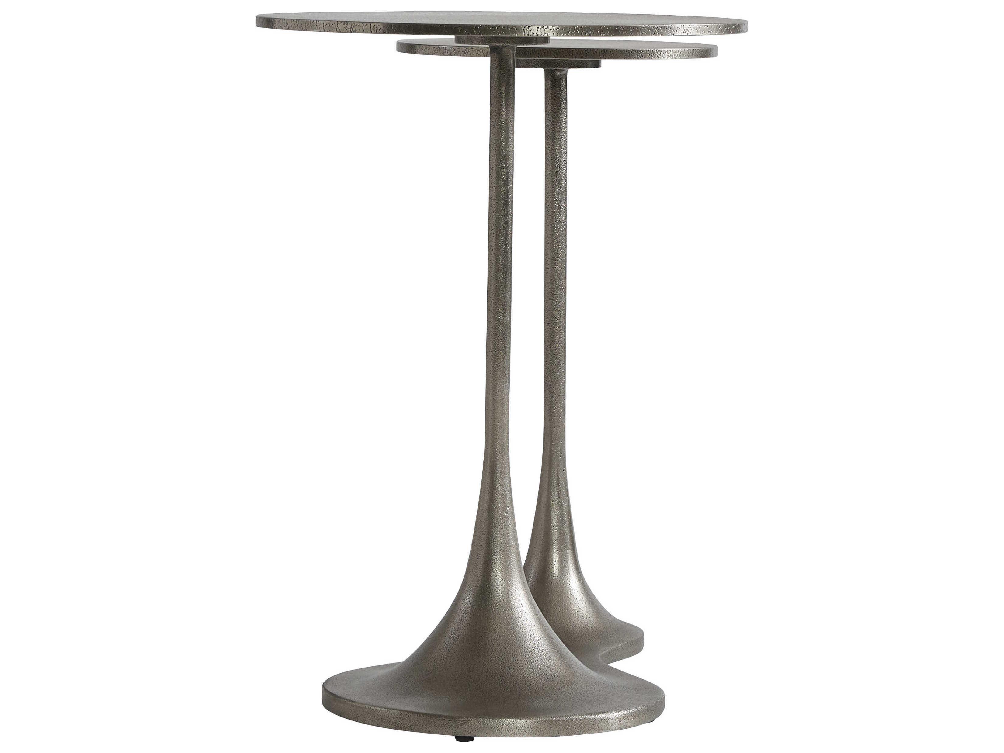 Bernhardt Exteriors Cerchi Graphite Round Outdoor End Table