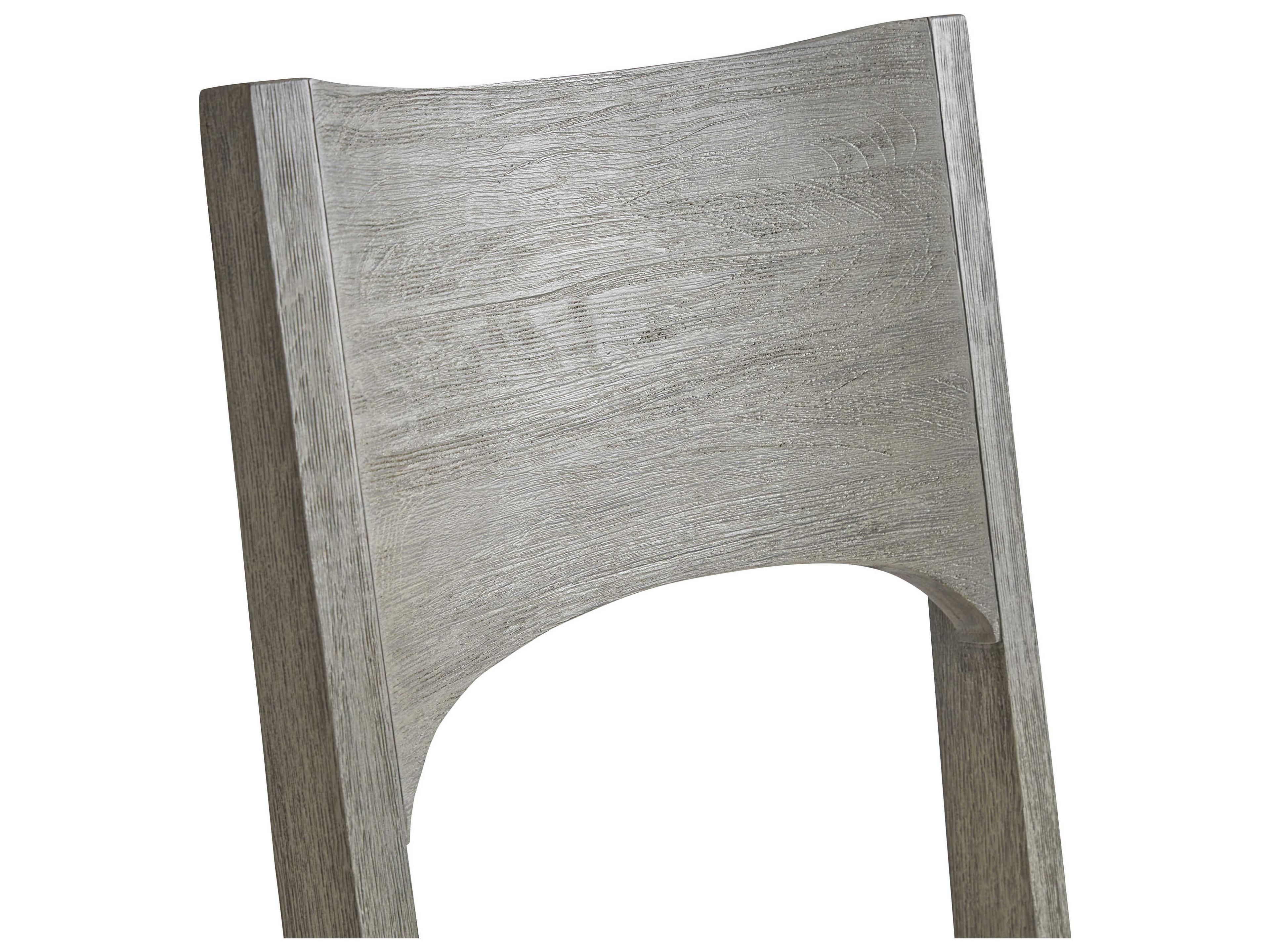 Bernhardt Exteriors Calais Weathered Teak Side Patio Dining Chair