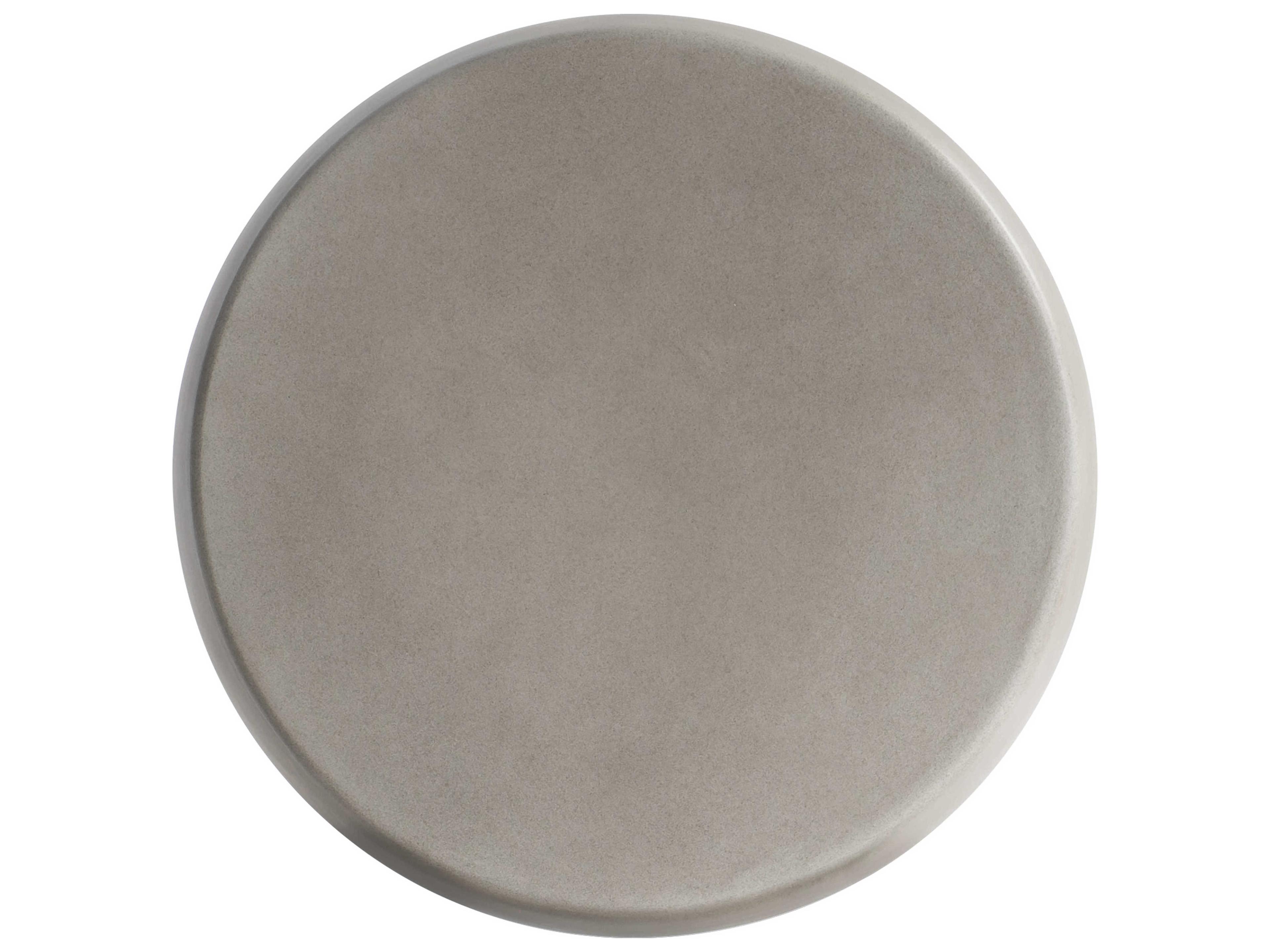 Bernhardt Exteriors Bedrock Concrete Round Patio End Table