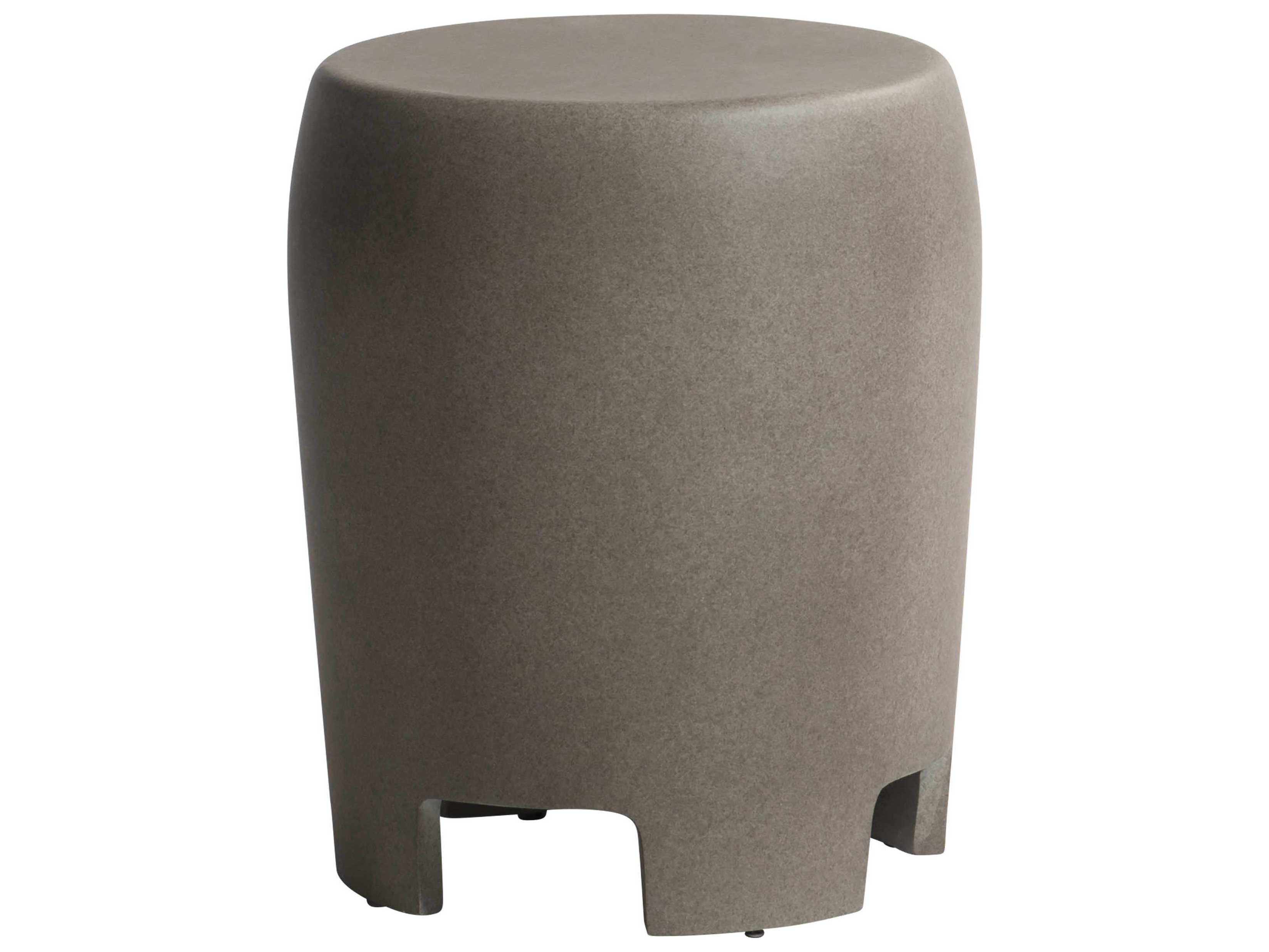 Bernhardt Exteriors Bedrock Round Puerto Outdoor End Table