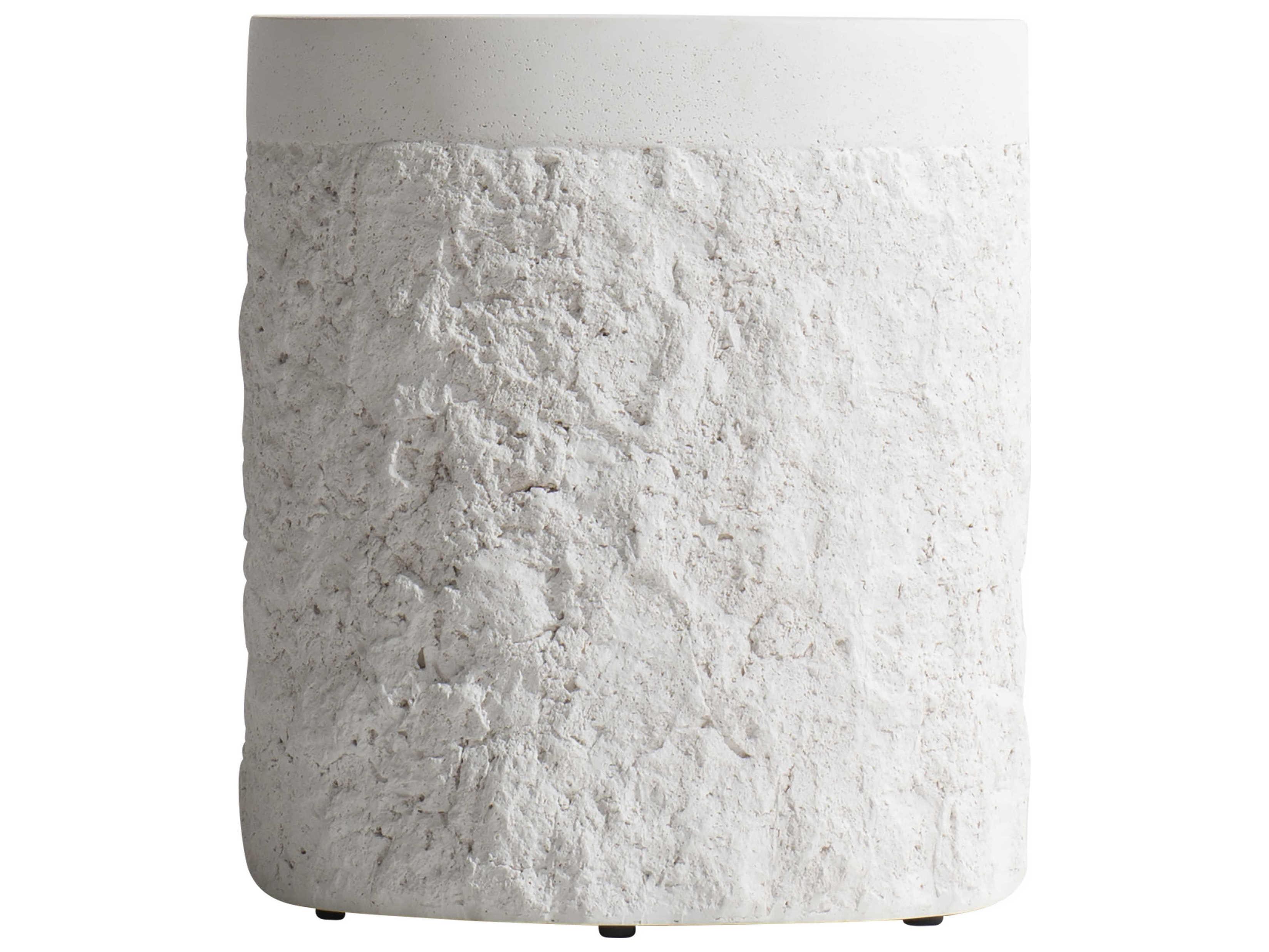 Bernhardt Exteriors Stone Round Outdoor Patio End Table