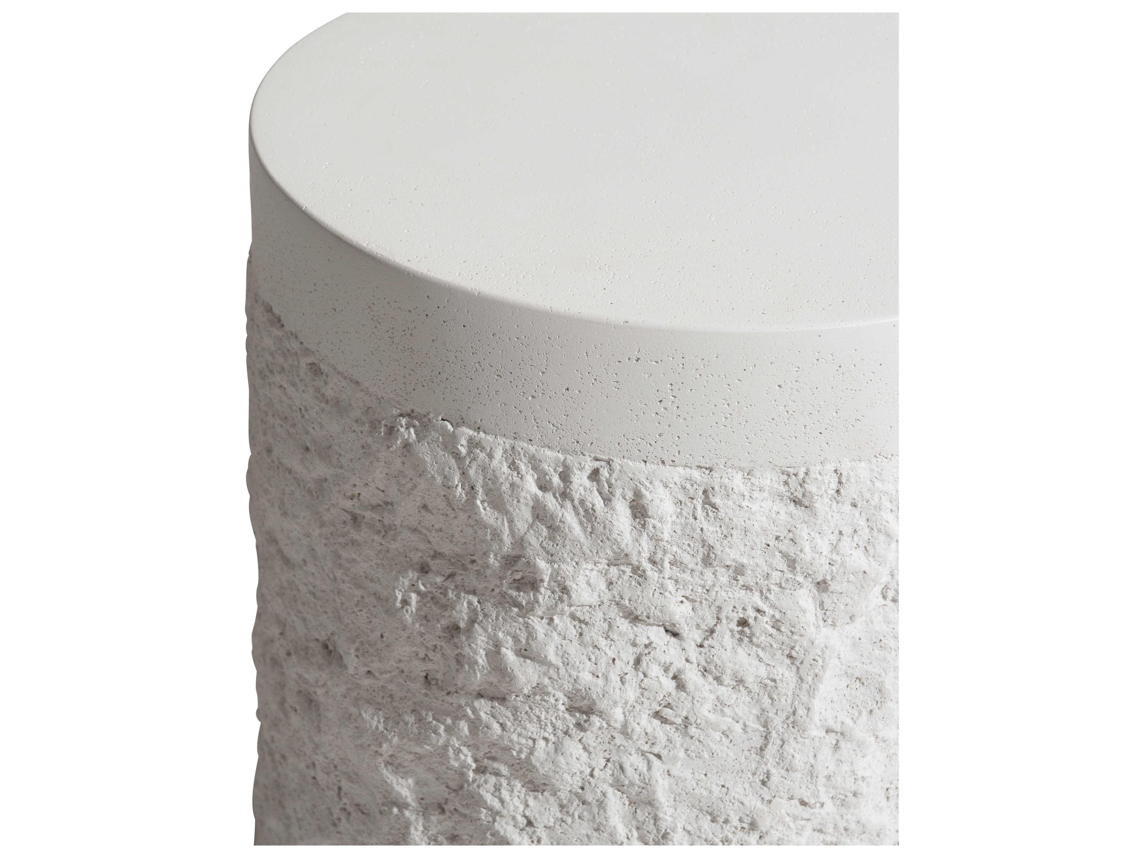 Bernhardt Exteriors Stone Round Outdoor Patio End Table