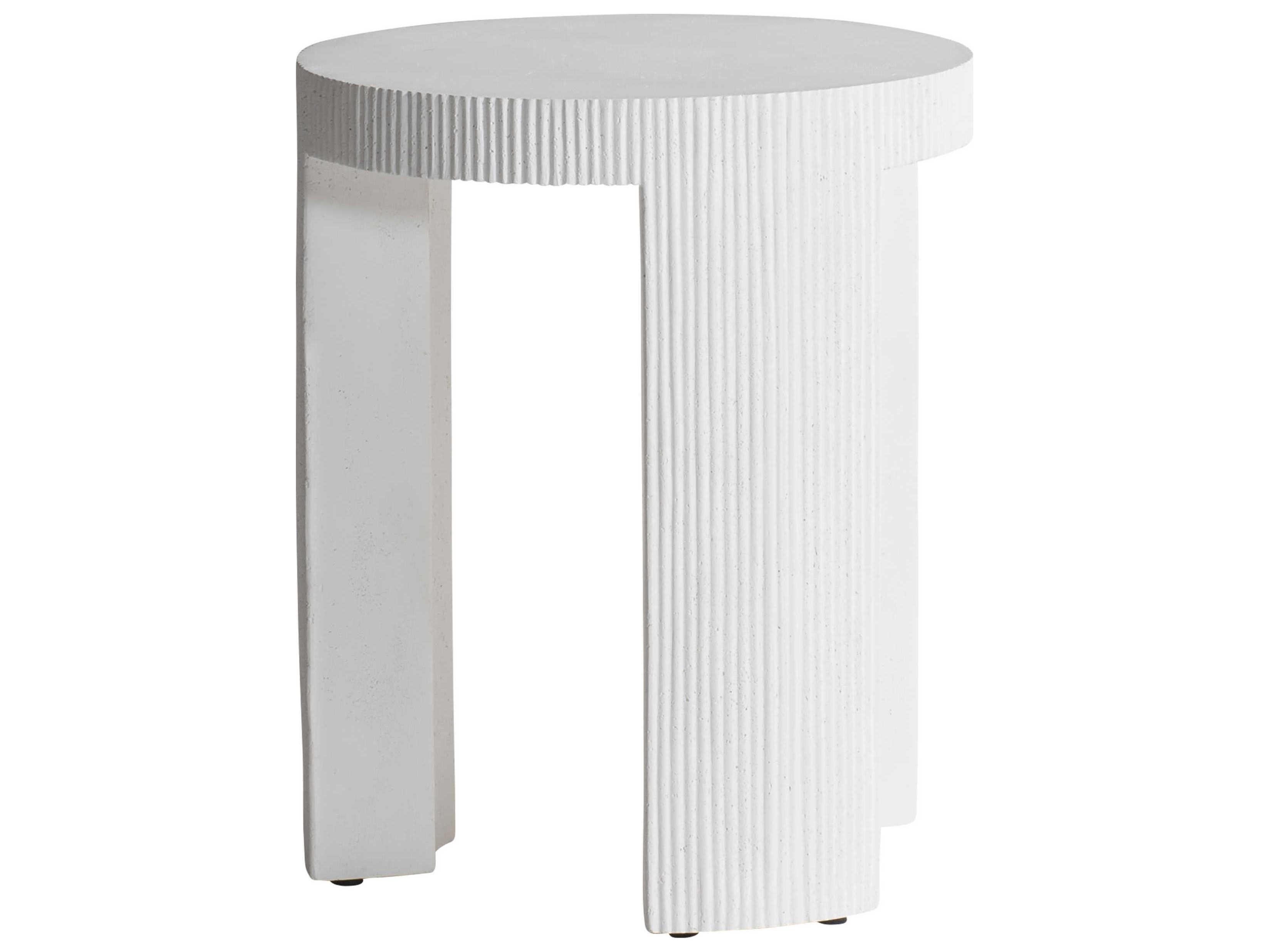 Bernhardt Exteriors Neutral Round Islamorada Patio End Table