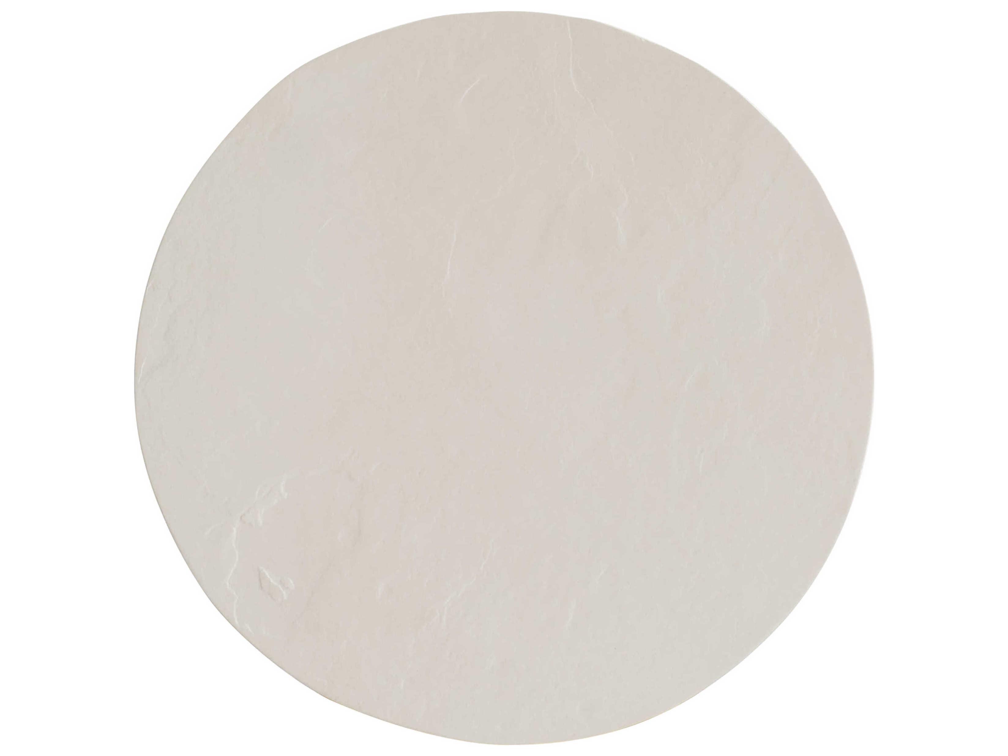 Bernhardt Exteriors Natural Round Trapani Outdoor End Table