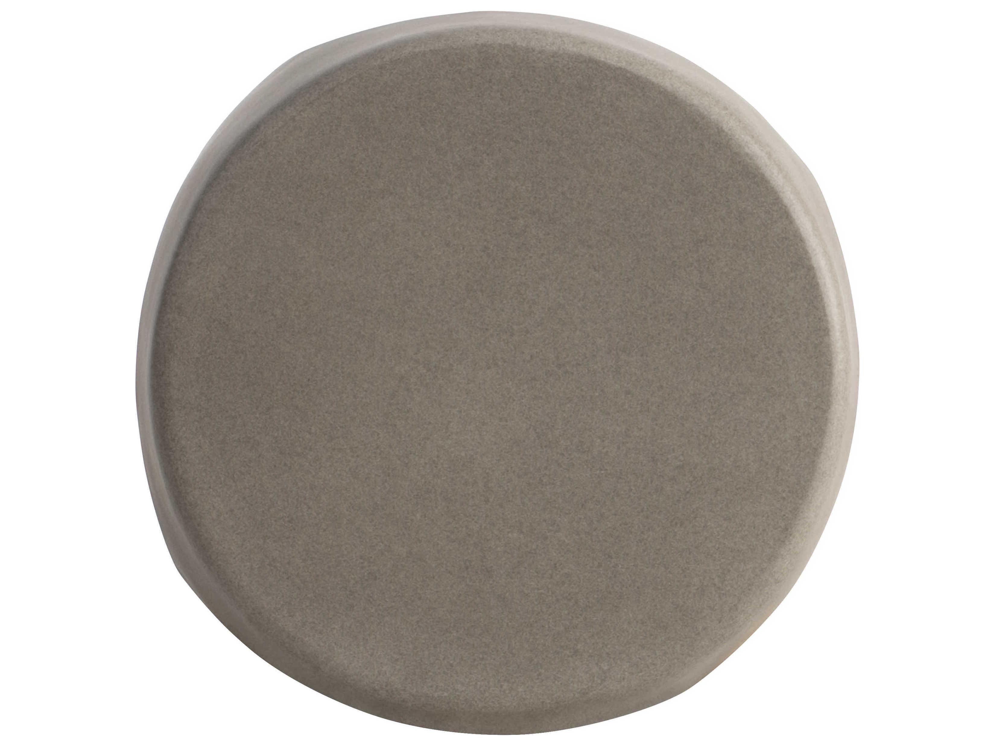 Bernhardt Exteriors Bedrock Concrete Round Outdoor Patio End Table