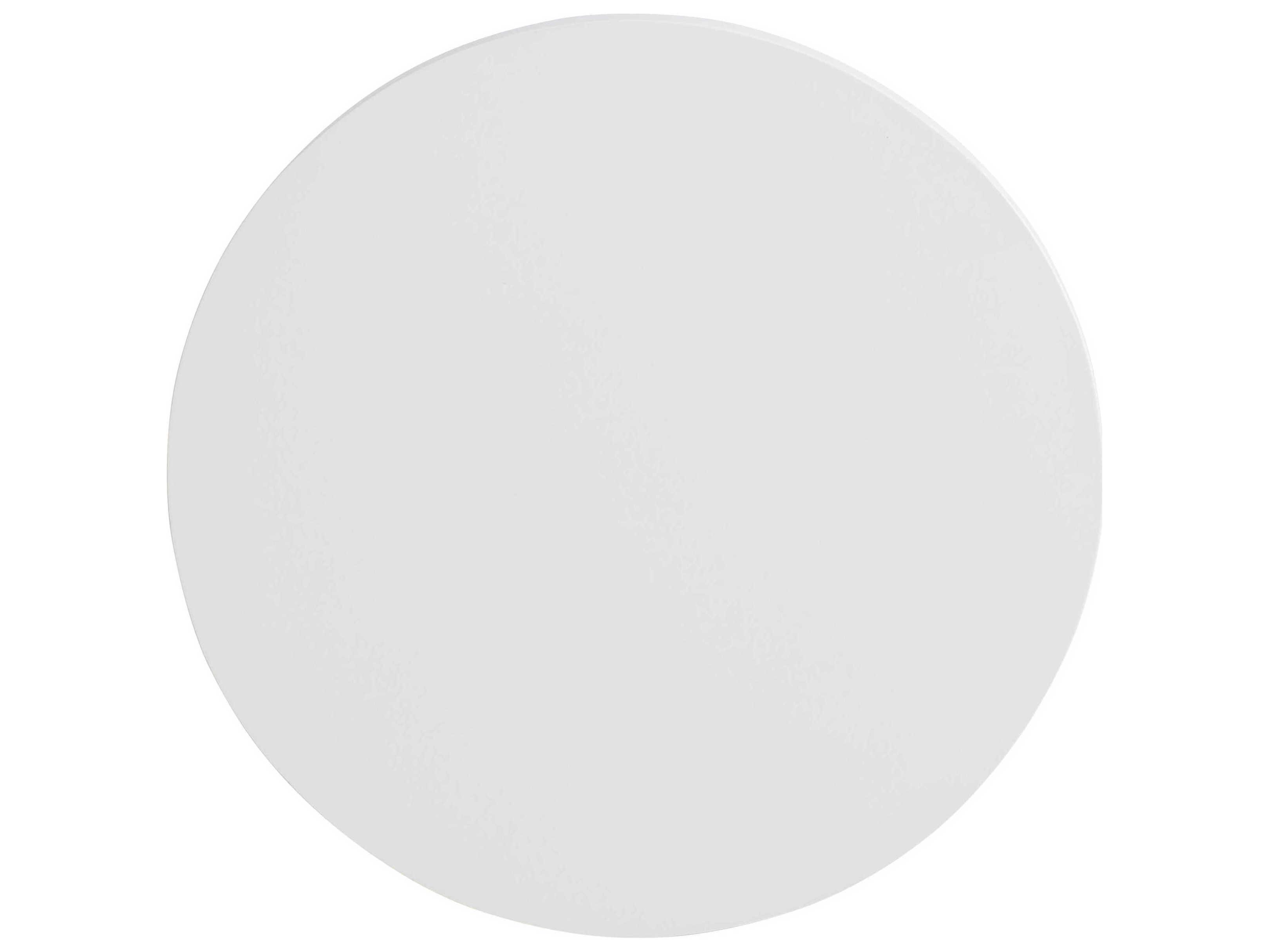 Bernhardt Exteriors Bone / Shiny Nickel Round Cyprus Patio End Table