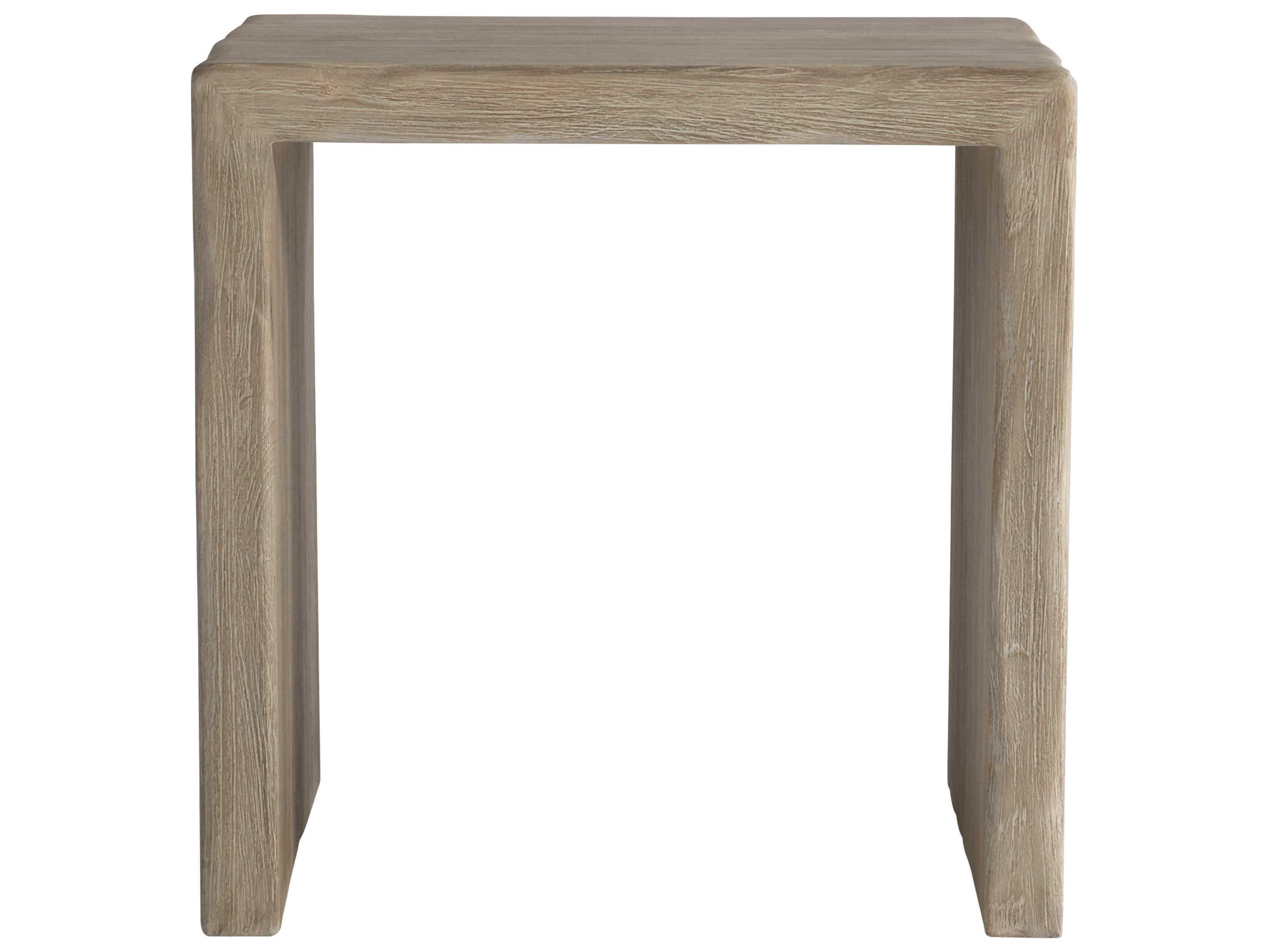 Bernhardt Exteriors Sea Oat Teak Square Outdoor Patio End Table
