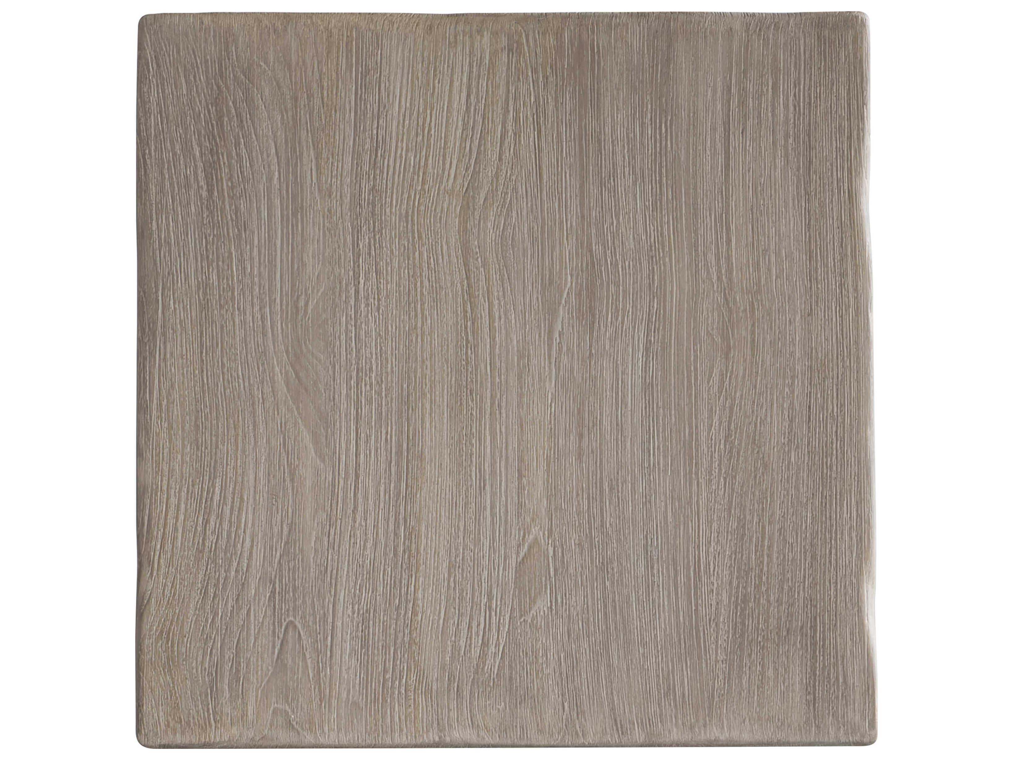 Bernhardt Exteriors Sea Oat Teak Square Outdoor Patio End Table