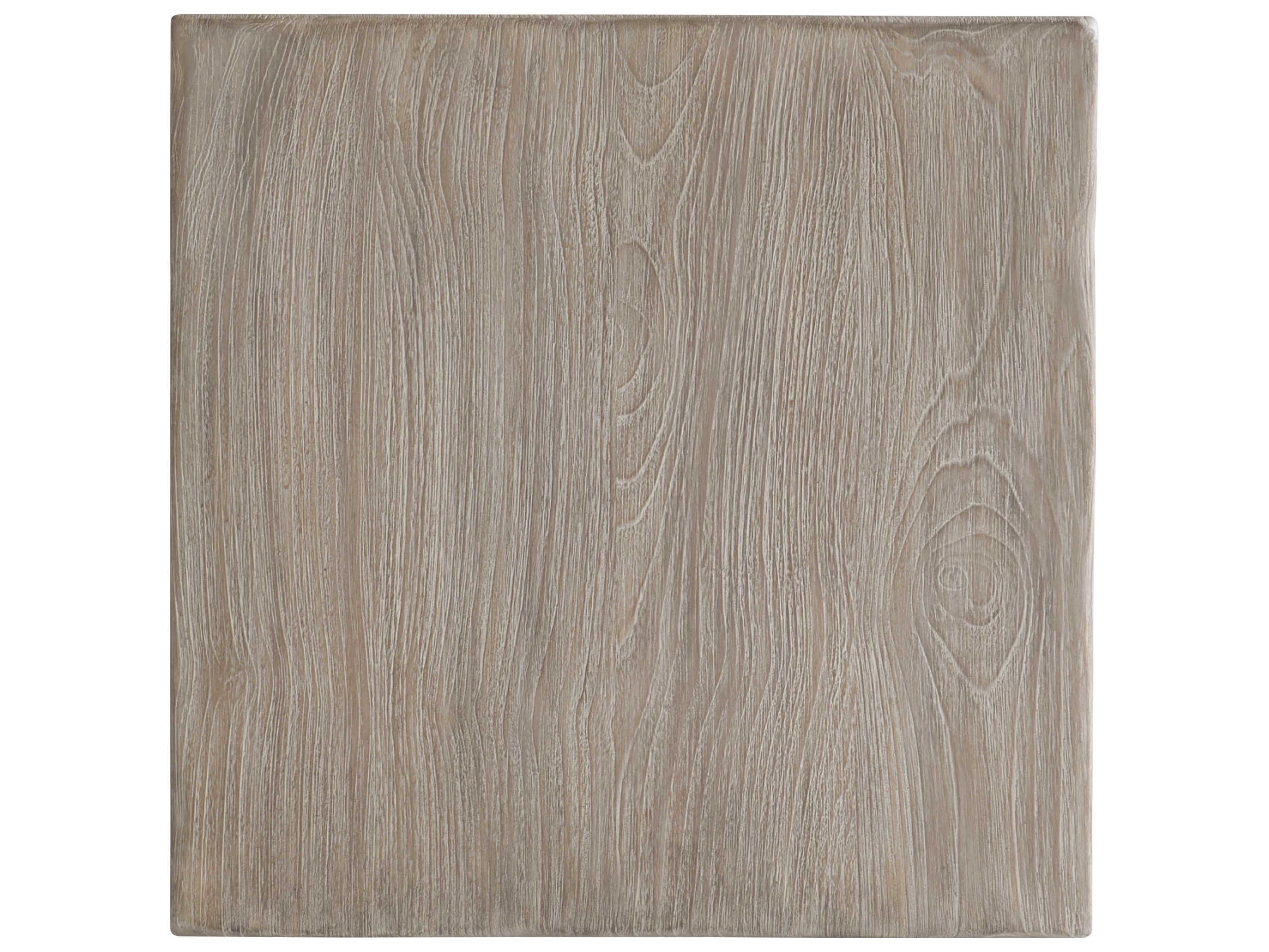 Bernhardt Exteriors Sea Oat Teak Square Outdoor Patio End Table