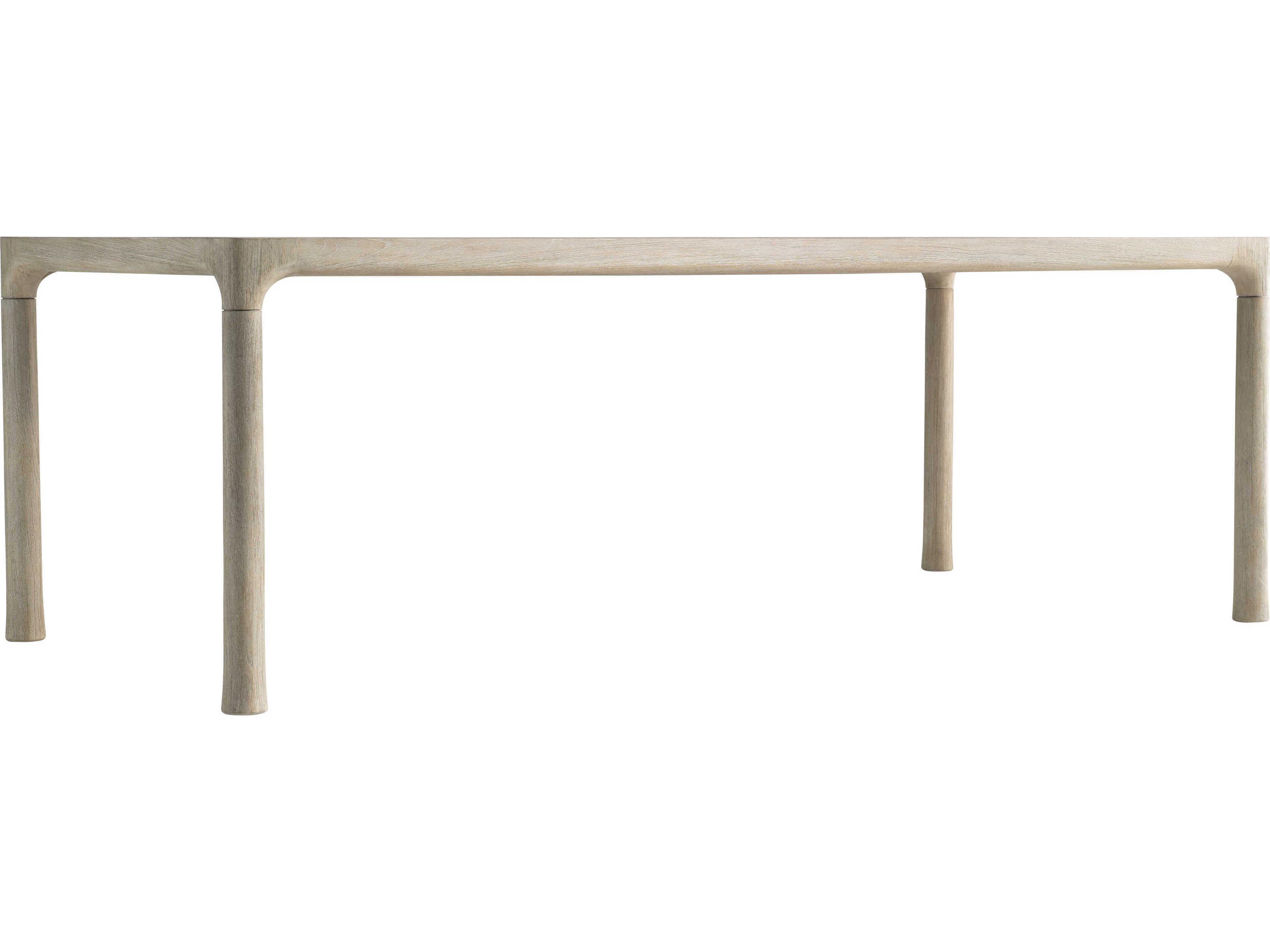 Bernhardt Exteriors Siesta Key Sea Oat Wood Rectangular Patio Dining Table