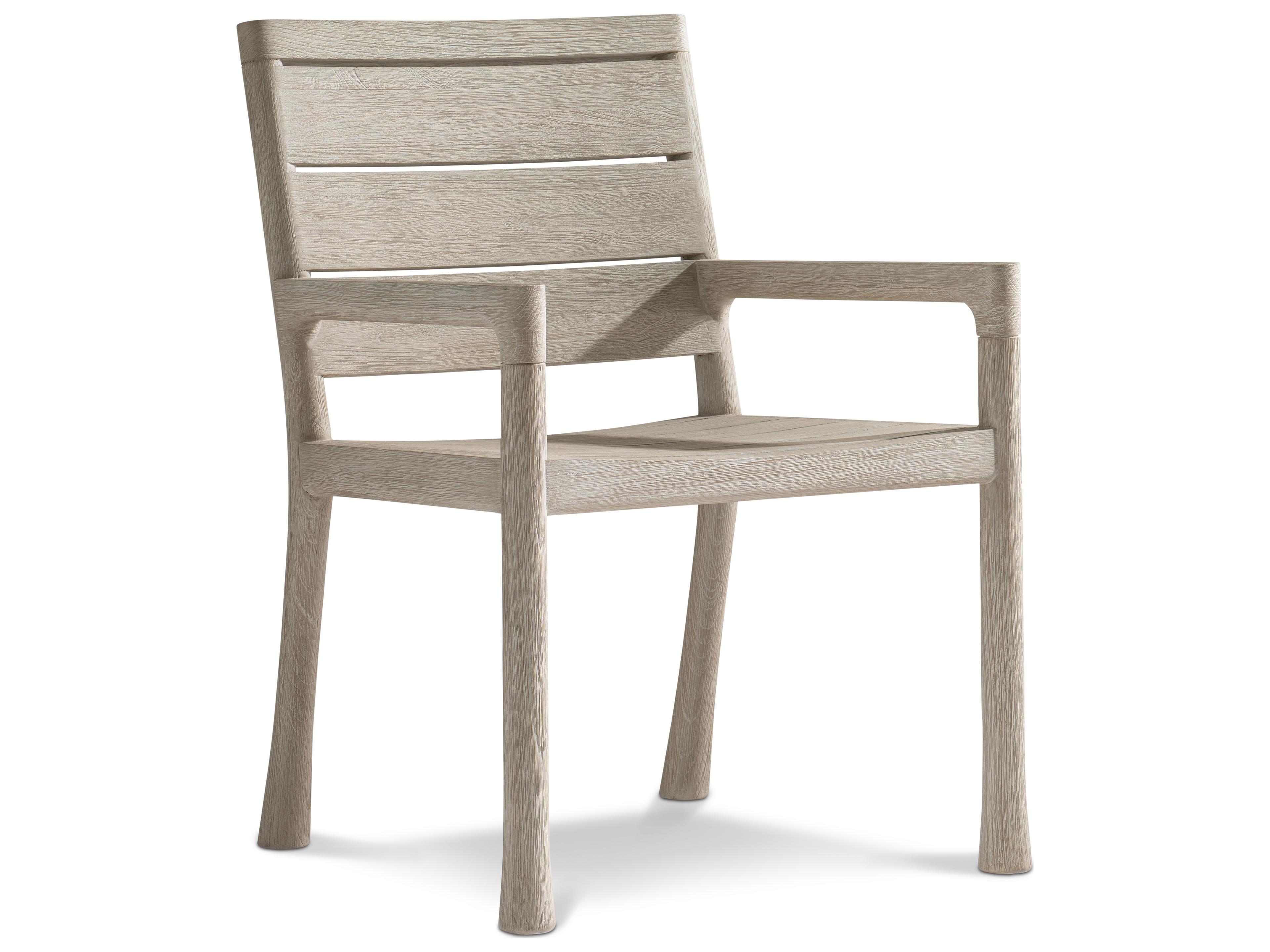 Bernhardt Exteriors Marco Sea Oat Wood Dining Chair