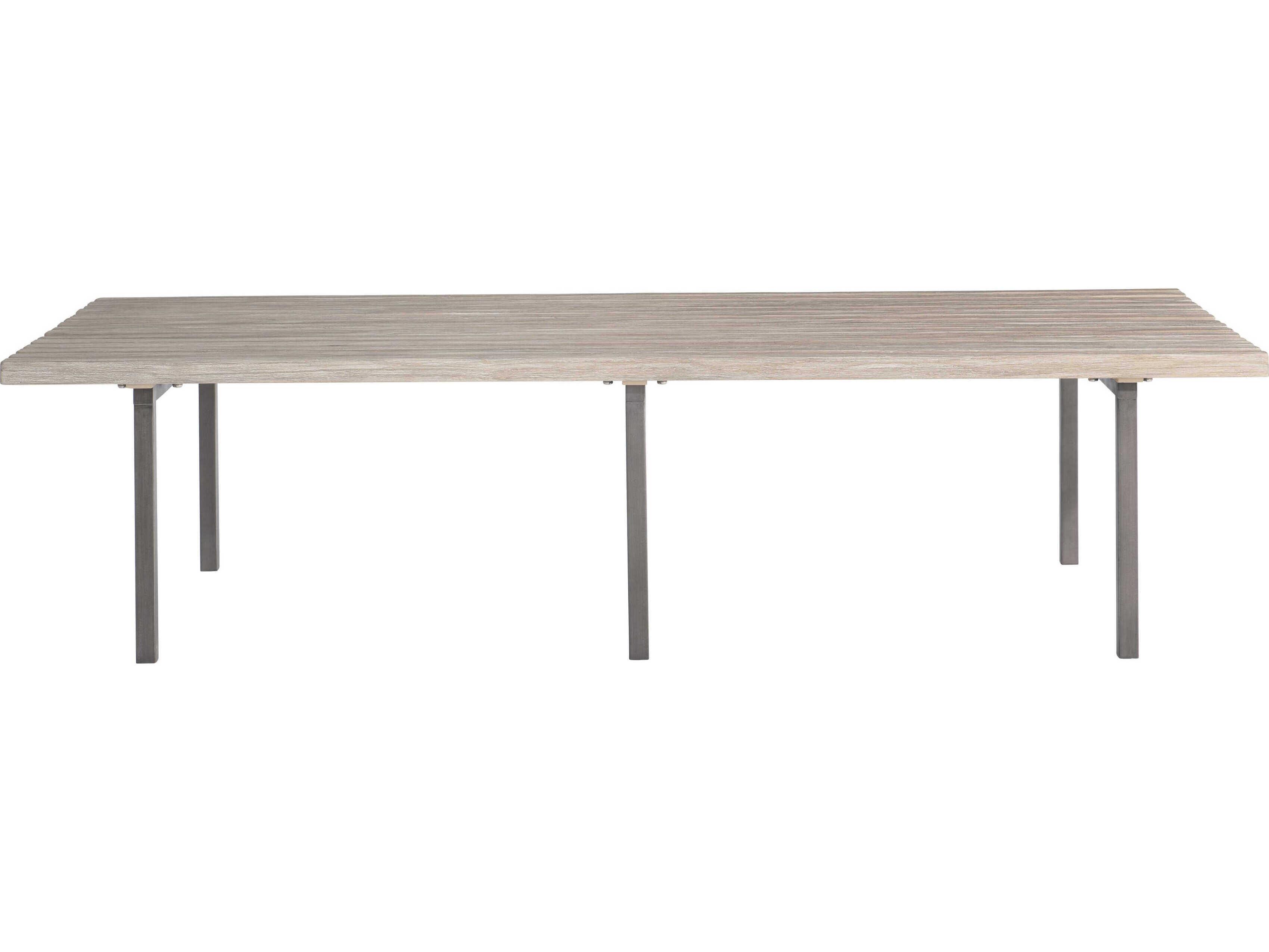 Bernhardt Exteriors Kingston Sea Oat Wood Rectangular Patio Coffee Table