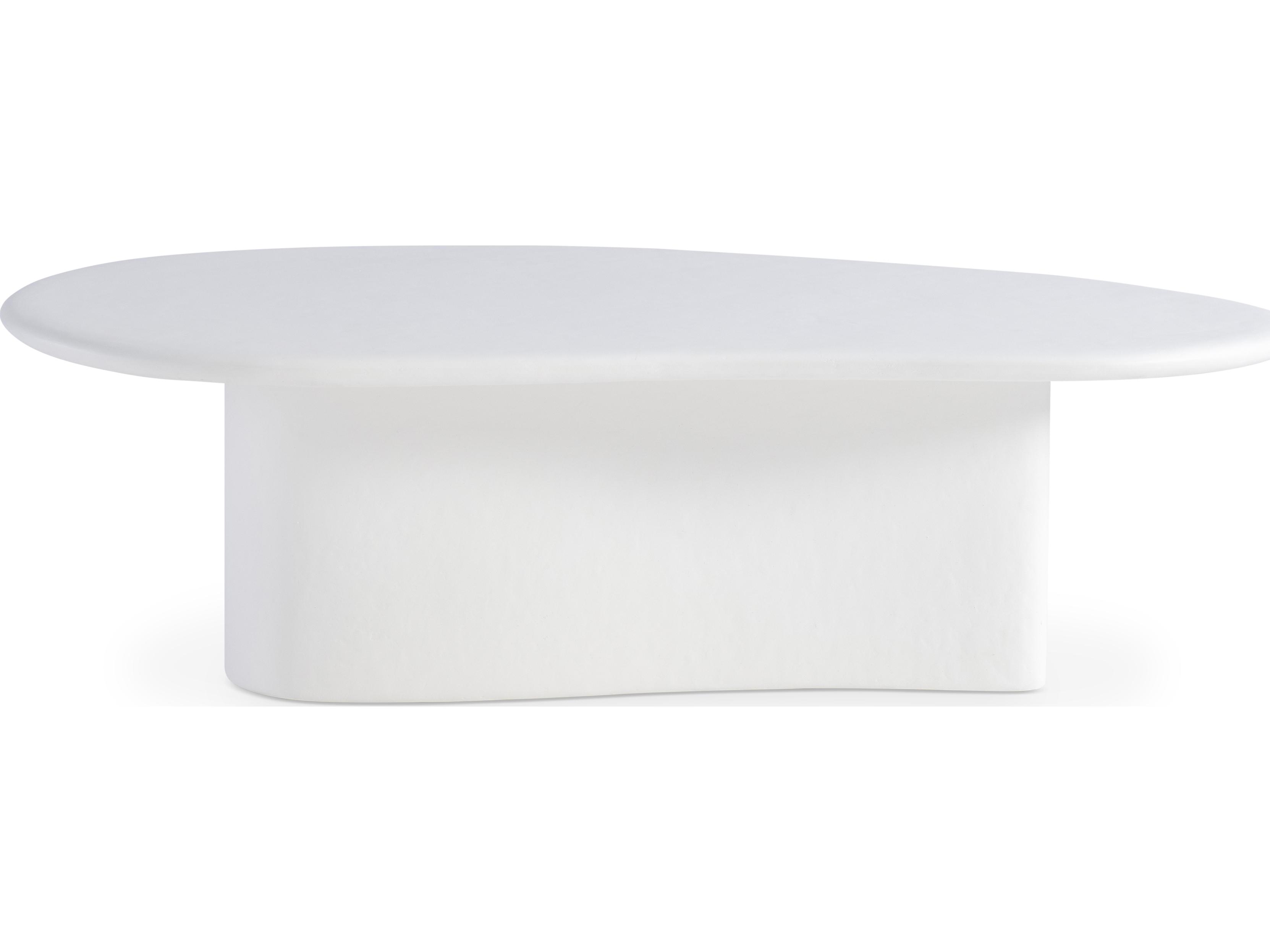 Bernhardt Exteriors Fresco White Concrete Coffee Table