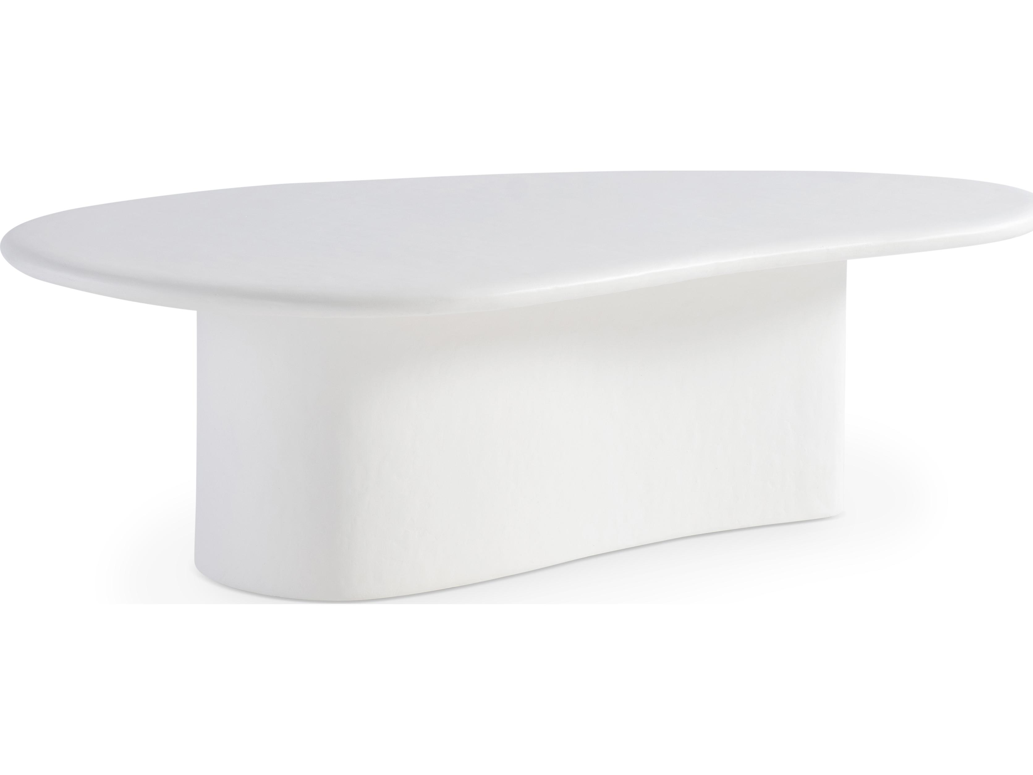 Bernhardt Exteriors Fresco White Concrete Coffee Table
