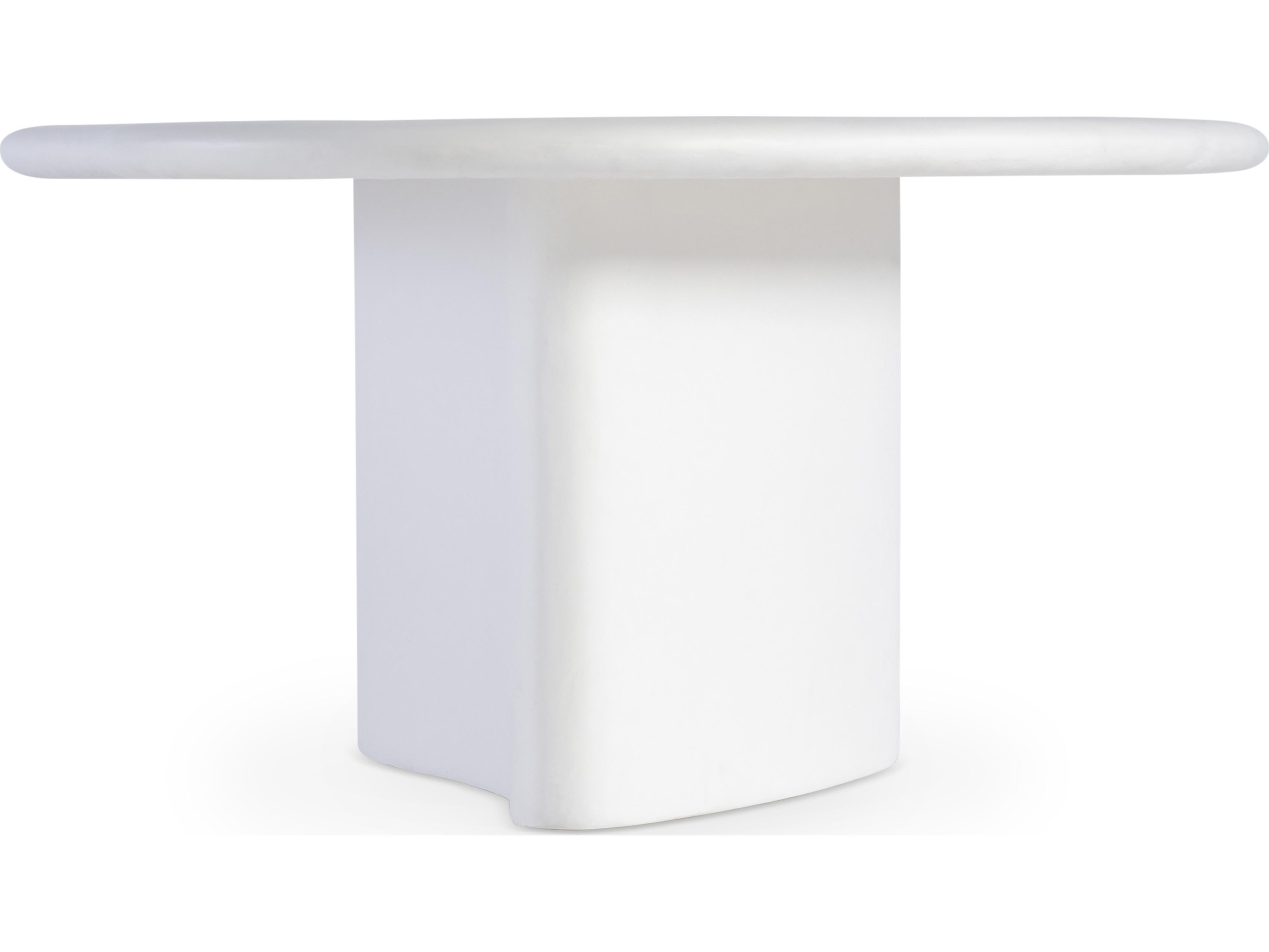 Bernhardt Exteriors Fresco White Concrete Coffee Table