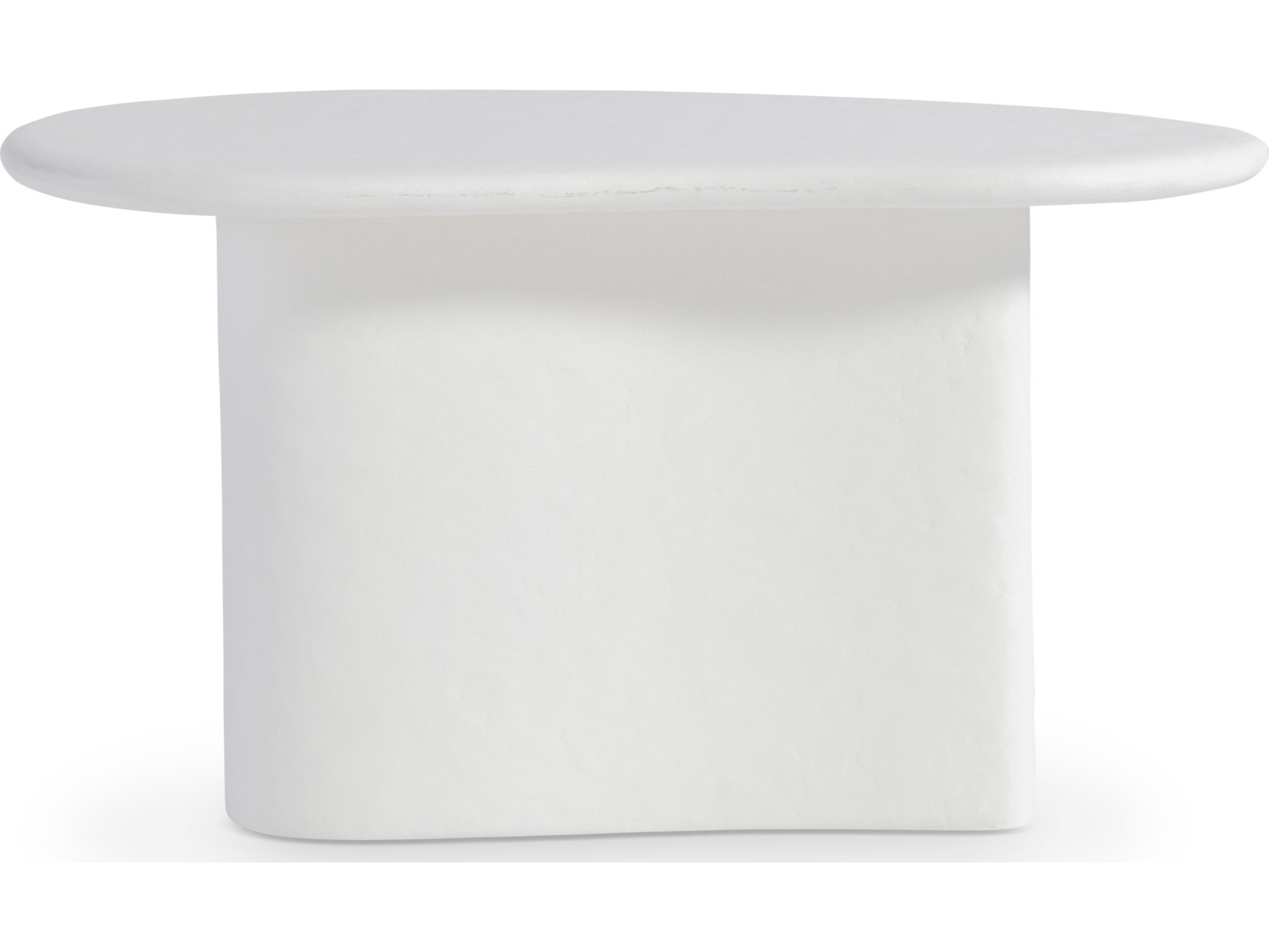 Bernhardt Exteriors Fresco White Concrete End Table