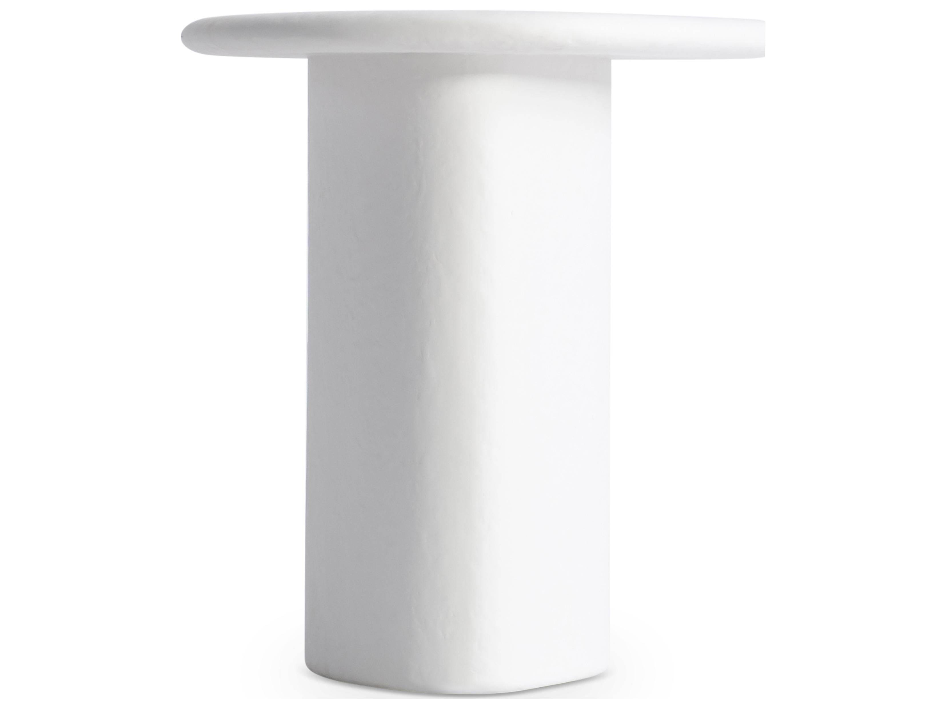 Bernhardt Exteriors Fresco White Concrete End Table