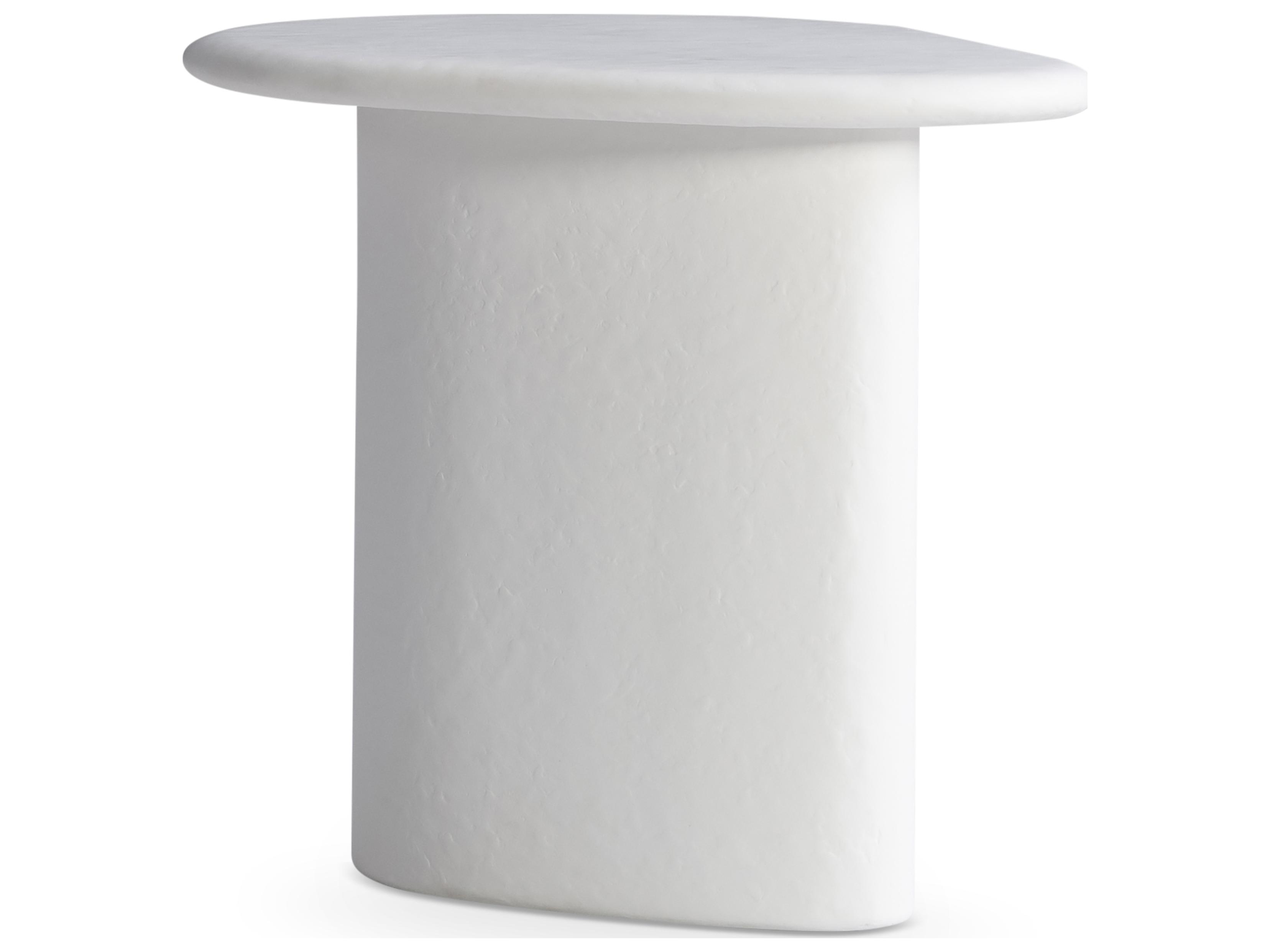 Bernhardt Exteriors Fresco White Concrete End Table