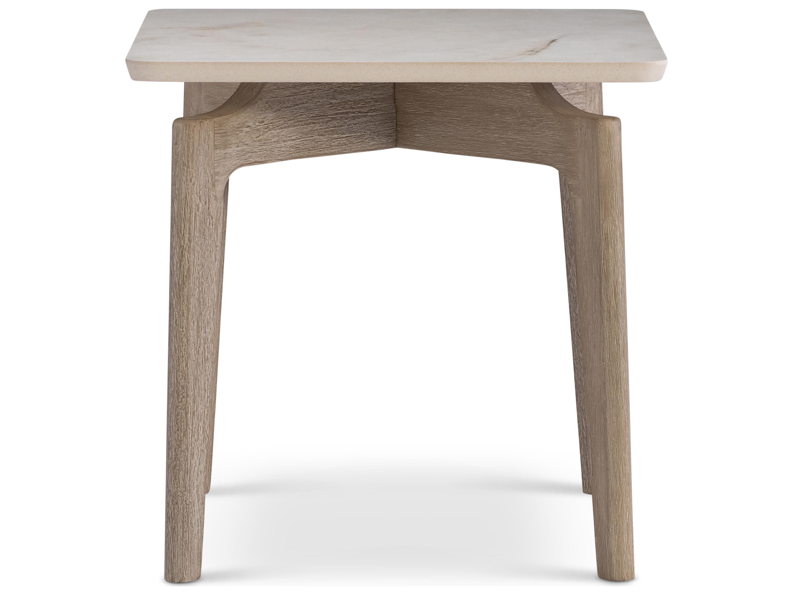 Bernhardt Exteriors Aurora White Stone End Table