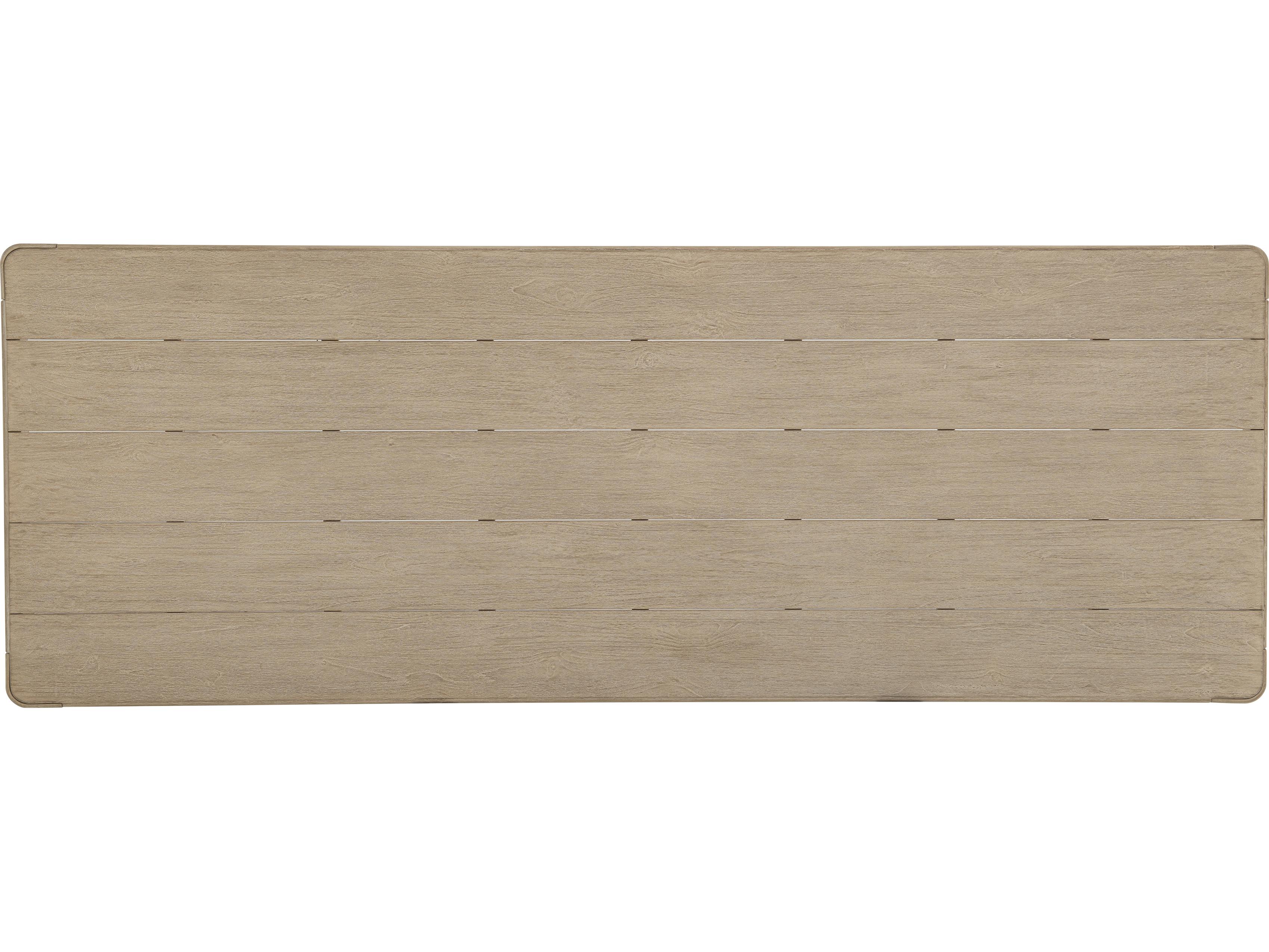 Bernhardt Exteriors Edenton Brown Teak Rectangular Dining Table