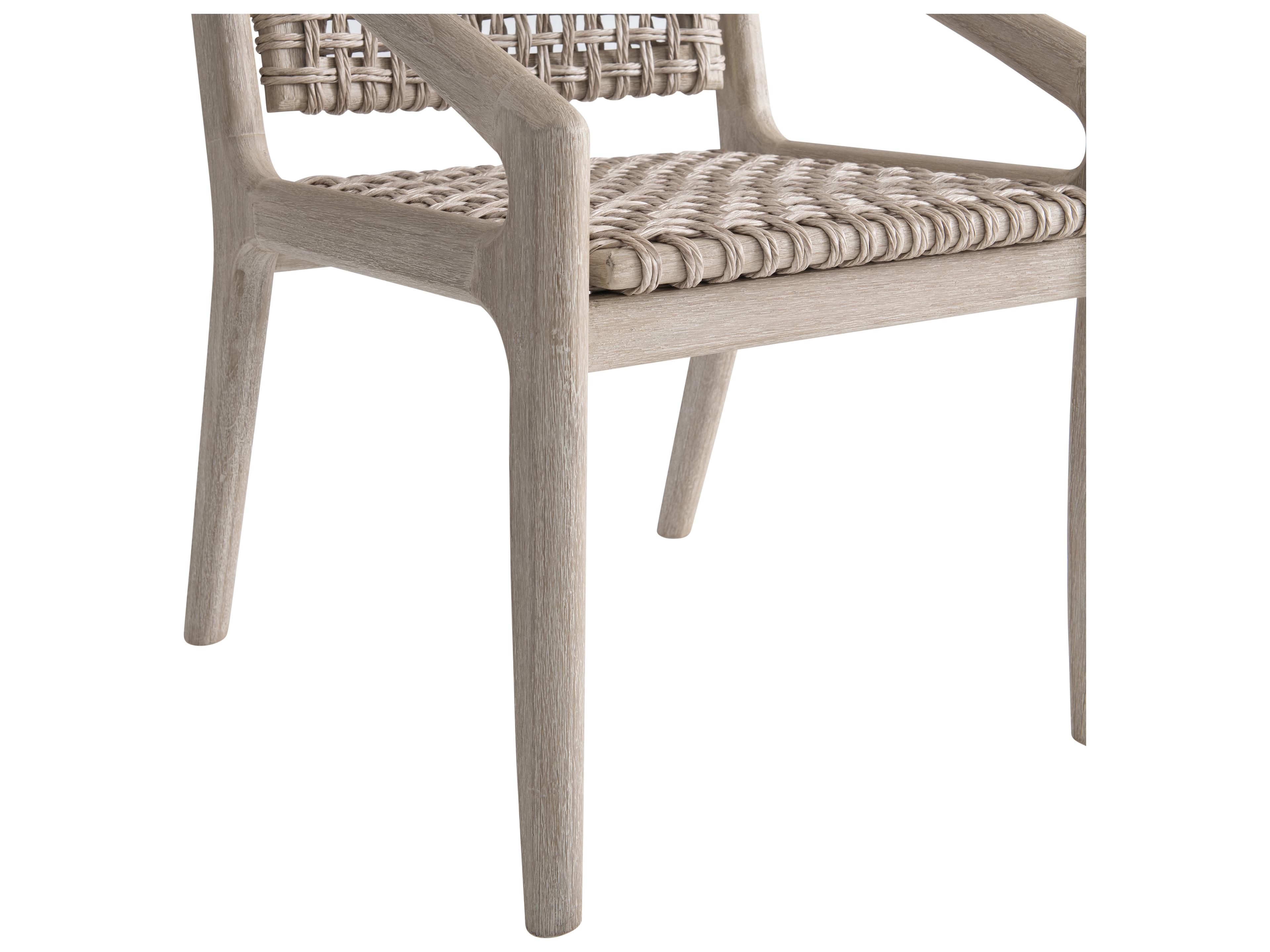 Bernhardt Exteriors Atlas Brown Teak Cushion Lounge Chair