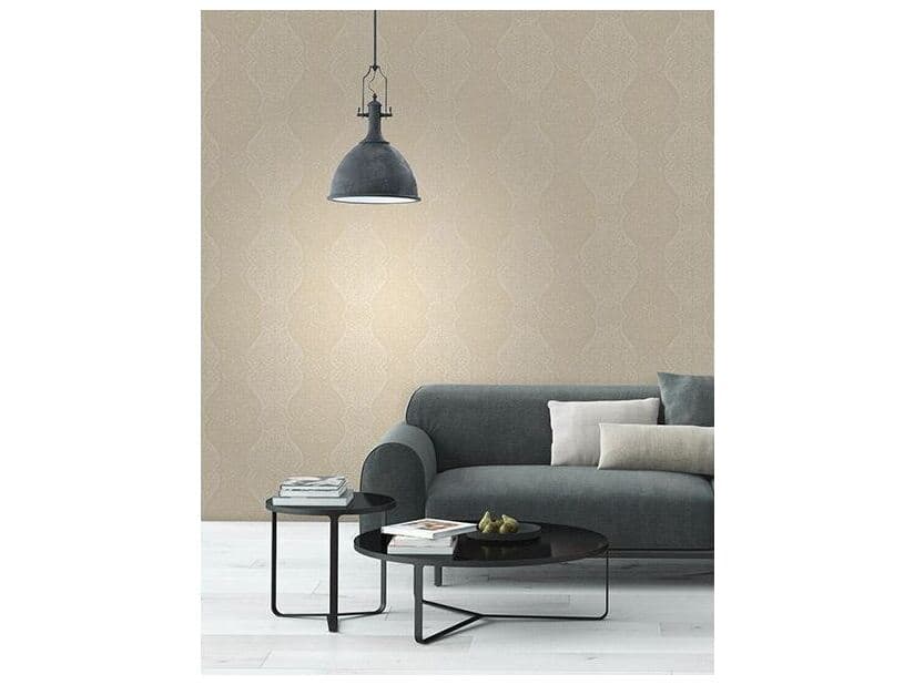 Brewster Home Fashions Decorline Cadence Gold Scroll Wallpaper