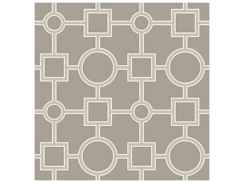 Brewster Home Fashions For Your Bath Iii Matrix Taupe Geometric Wallpaper
