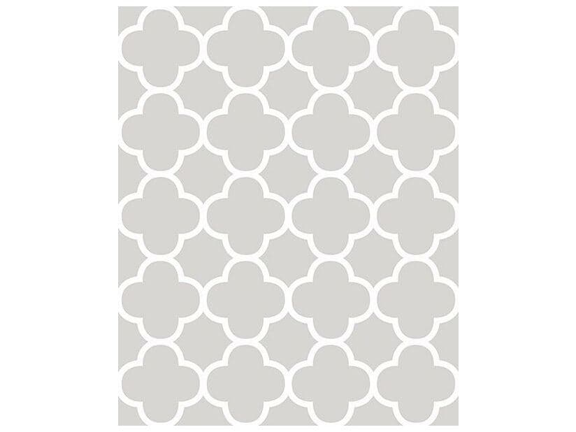 Brewster Home Fashions For Your Bath Iii Origin Grey Quatrefoil Wallpaper