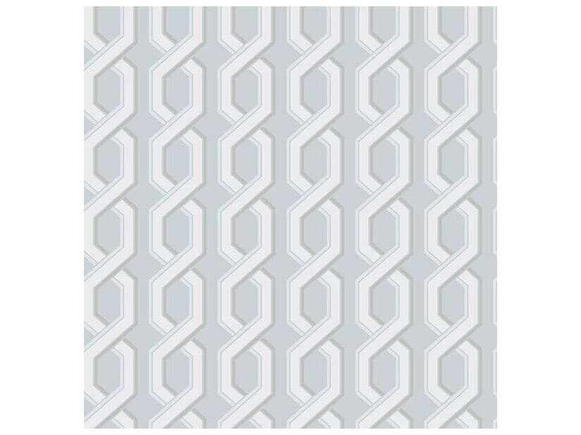 Brewster Home Fashions For Your Bath Iii Twist Blue Geometric Wallpaper