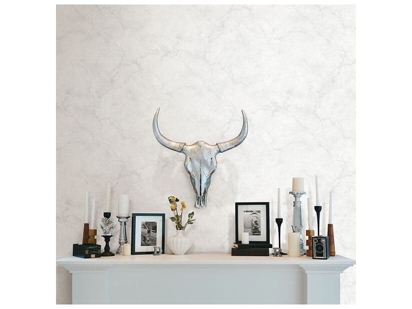 Brewster Home Fashions A-street Prints Innuendo White Marble Wallpaper