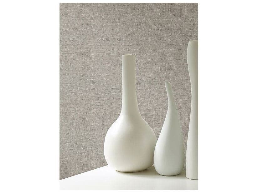 Brewster Home Fashions Warner Textures Aspero Silver Faux Silk Wallpaper