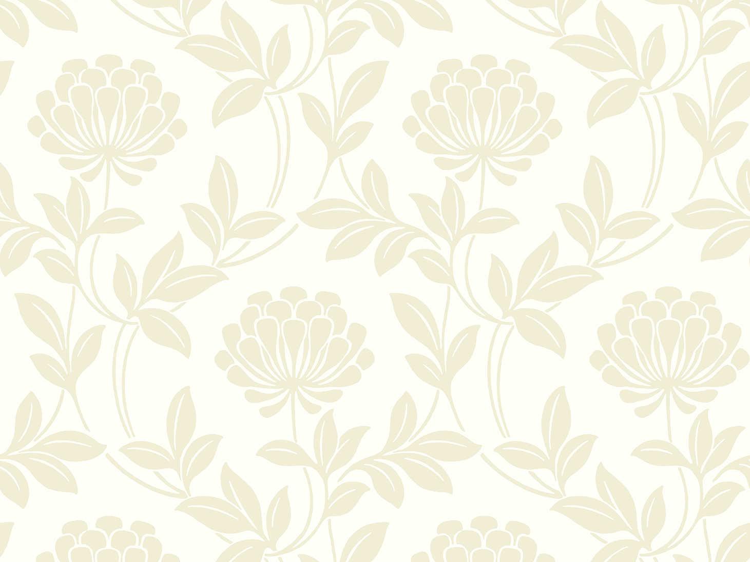 Brewster Home Fashions Advantage Ogilvy Bone Floral Wallpaper Ogilvy Bone Floral Wallpaper