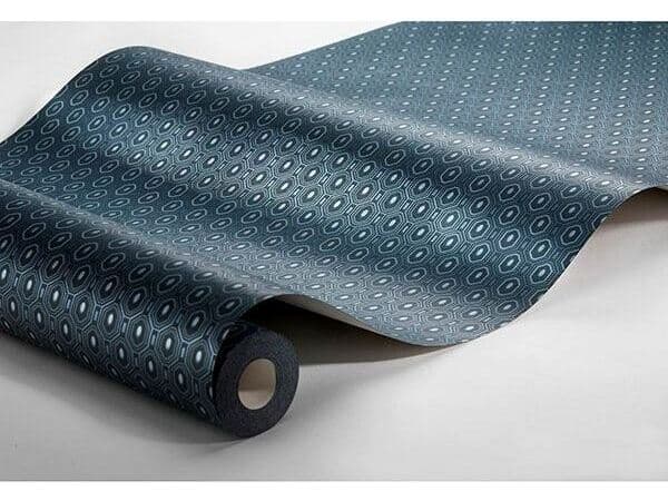 Brewster Home Fashions Engblad & Co Ambassador Blue Geometric Wallpaper