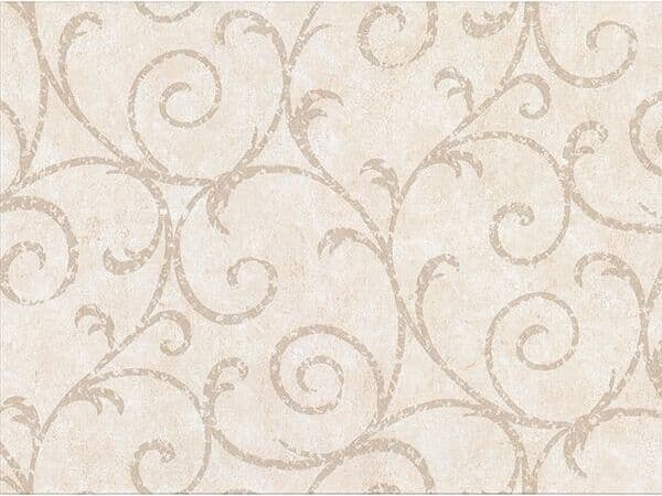 Brewster Home Fashions Warner Textures Sansa Cream Plaster Scroll Wallpaper