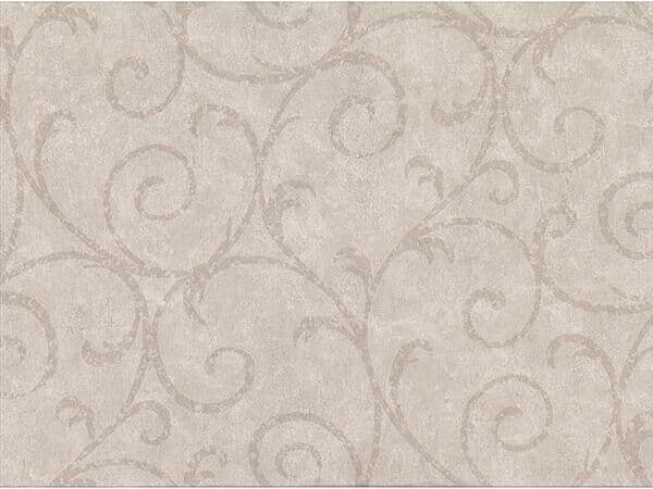 Brewster Home Fashions Warner Textures Sansa Khaki Plaster Scroll Wallpaper
