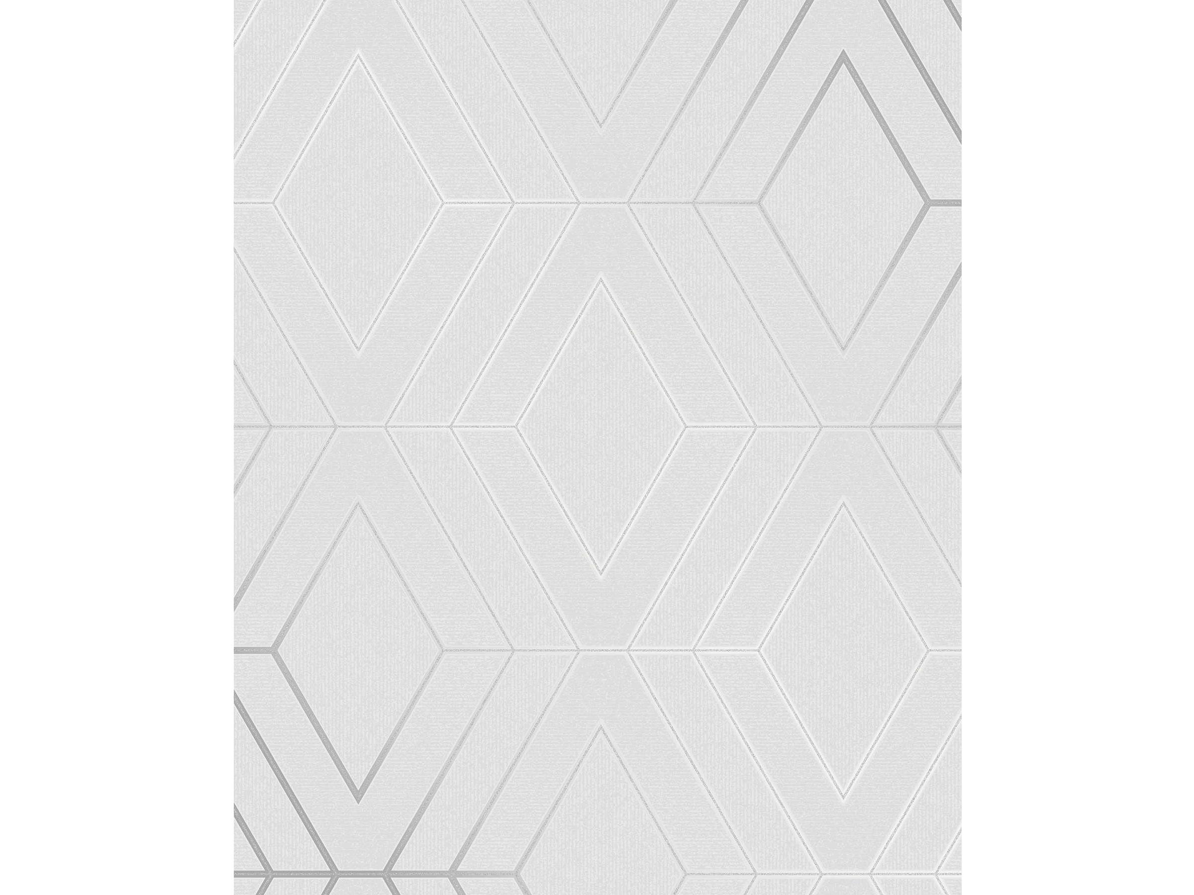 Brewster Home Fashions Advantage Adaline Light Grey Geometric Wallpaper