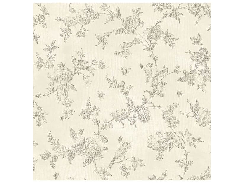 Brewster Home Fashions Fresh Start Kitchen & Bath French Nightingale Cream Trail Wallpaper