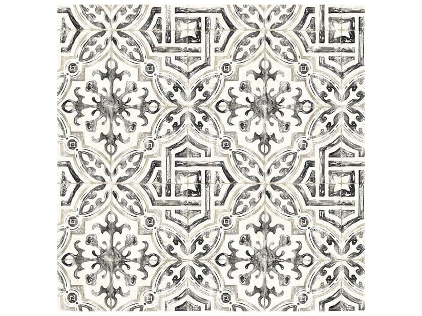 Brewster Home Fashions Fresh Start Kitchen & Bath Sonoma Charcoal Spanish Tile Wallpaper