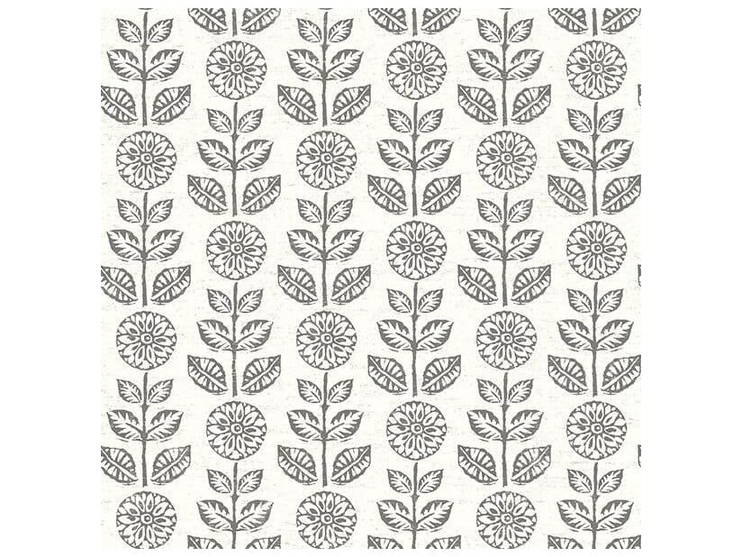 Brewster Home Fashions Fresh Start Kitchen & Bath Dolly Dark Brown Folk Floral Wallpaper