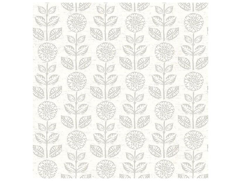 Brewster Home Fashions Fresh Start Kitchen & Bath Dolly Taupe Folk Floral Wallpaper