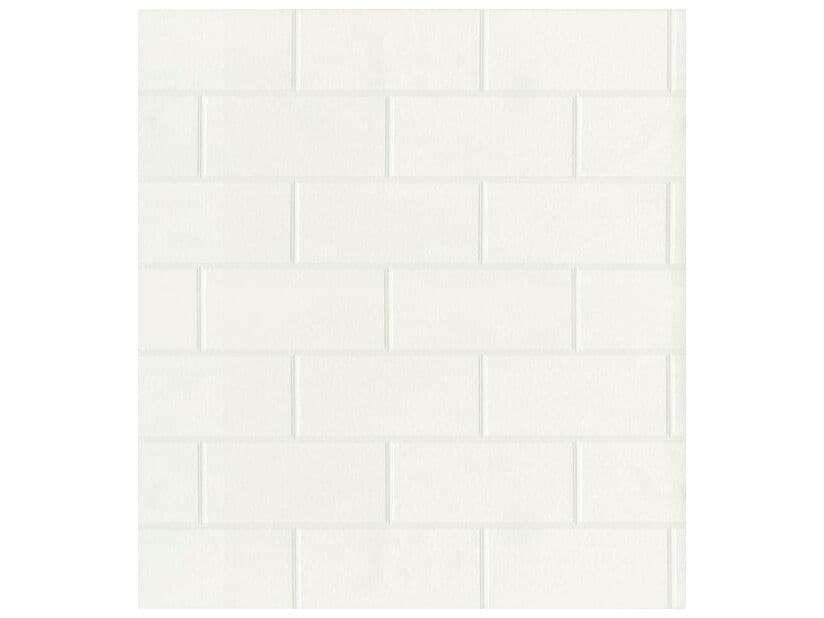 Brewster Home Fashions Fresh Start Kitchen & Bath Bettina White Paintable Subway Tile Wallpaper